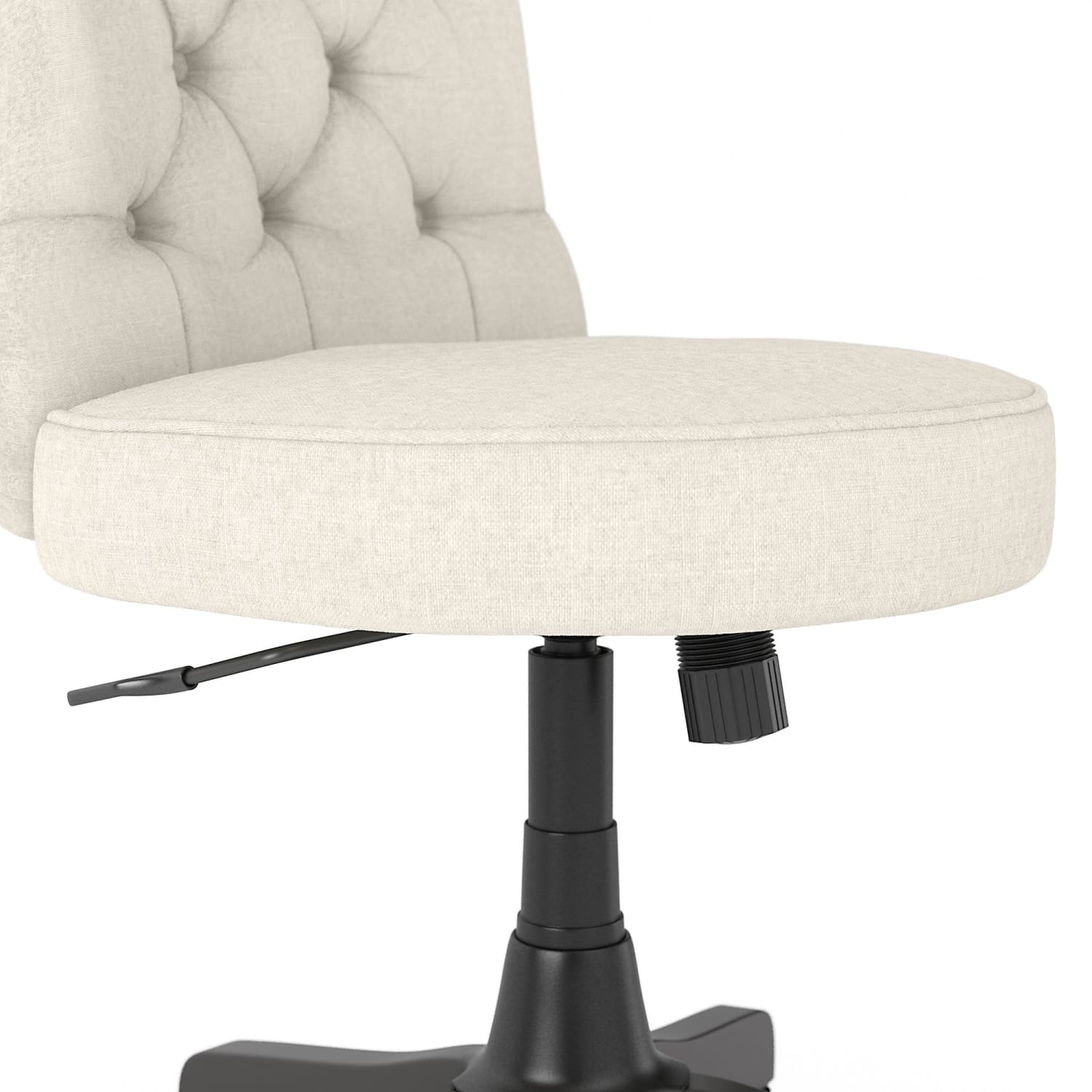 Bush Business Furniture Arden Lane Mid-Back Tufted Office Chair, Cream, Standard Delivery - Image 6