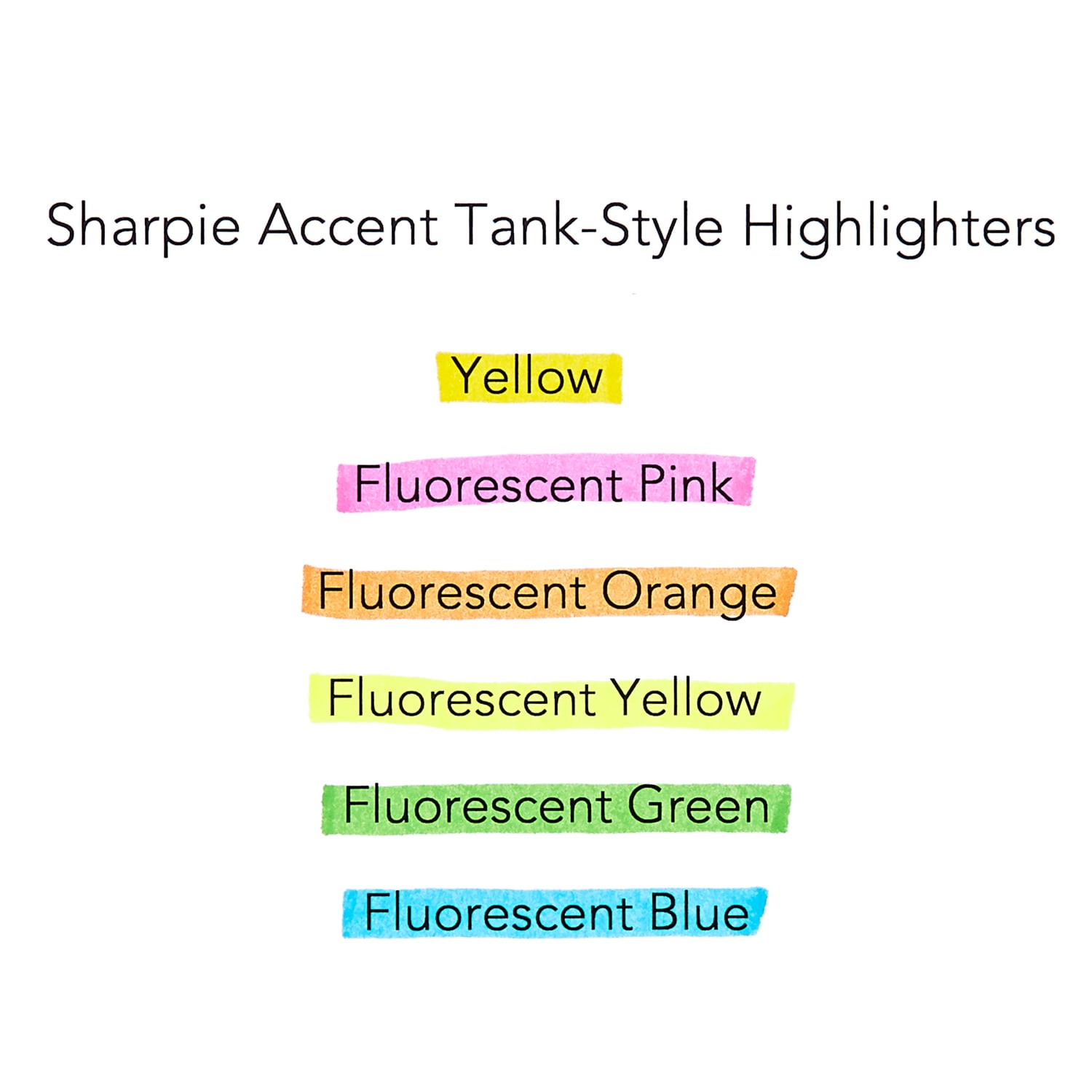 Sharpie Tank Style Highlighters, Chisel Tip, Fluorescent Blue, Box of 12 - Image 5