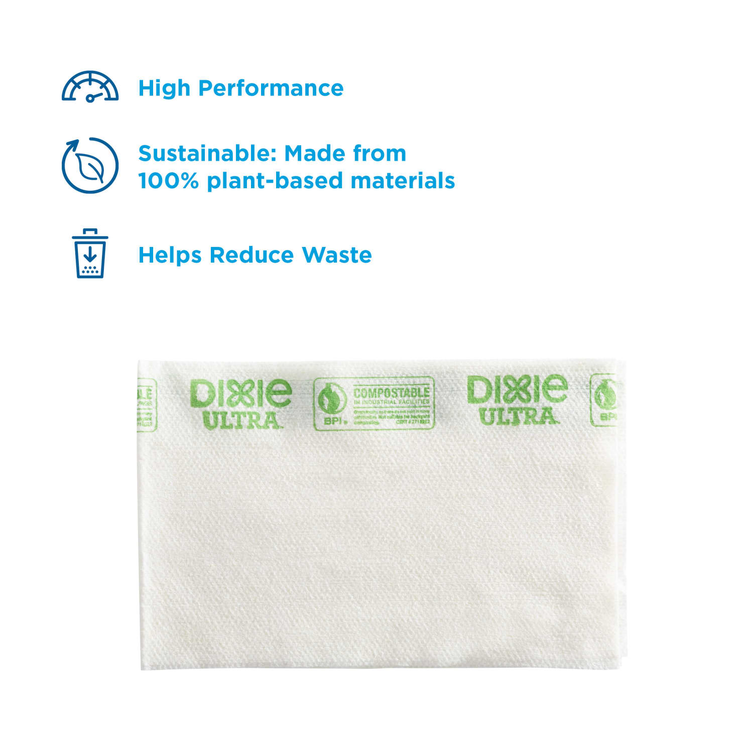 Brawny Dixie Ultra F700 Disposable Foodservice Towels By Gp Pro, White & Green Stripe, 150 Towels Per Box - Image 4