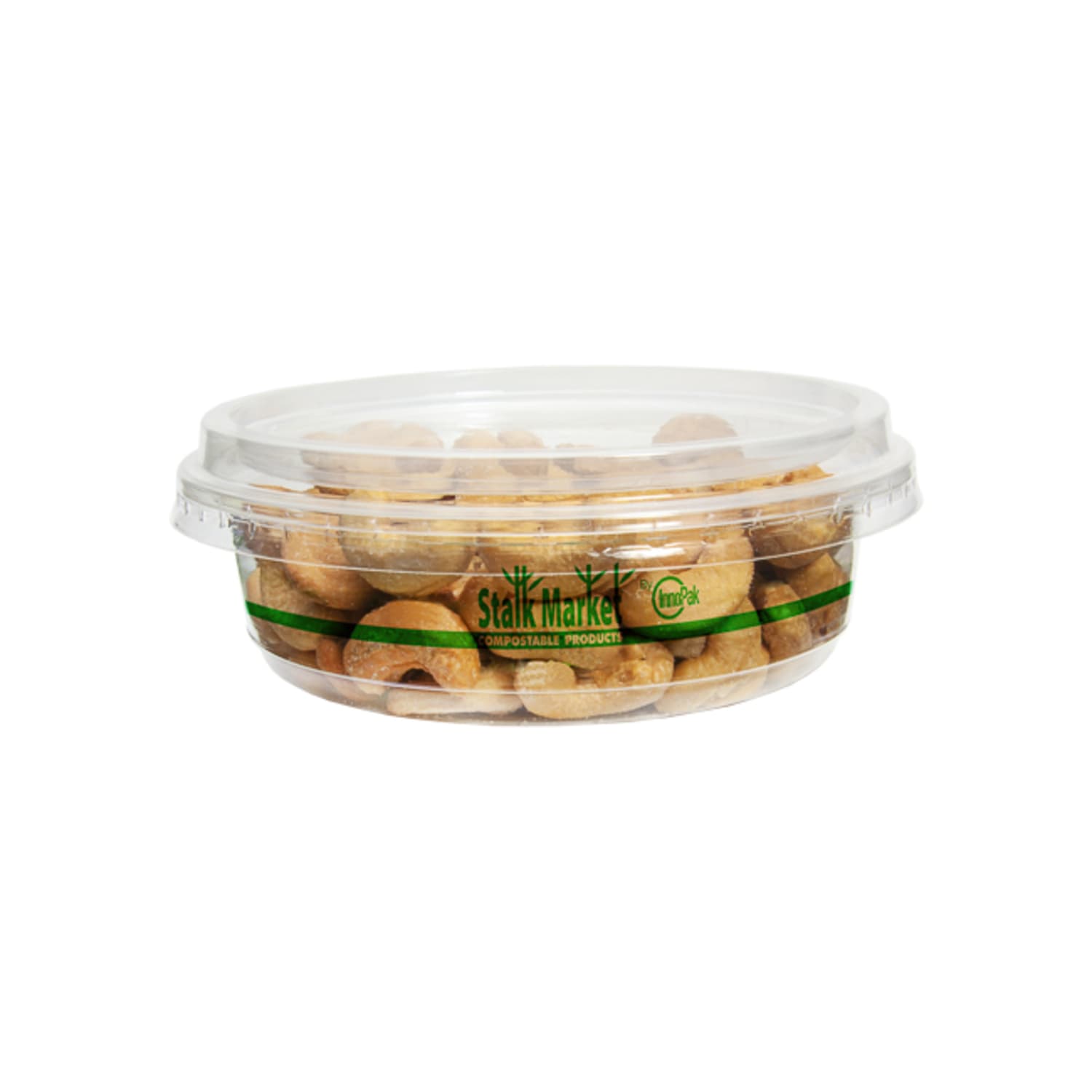 StalkMarket Compostable PLA Deli Food Containers, 8 Oz, Clear, Pack of 600