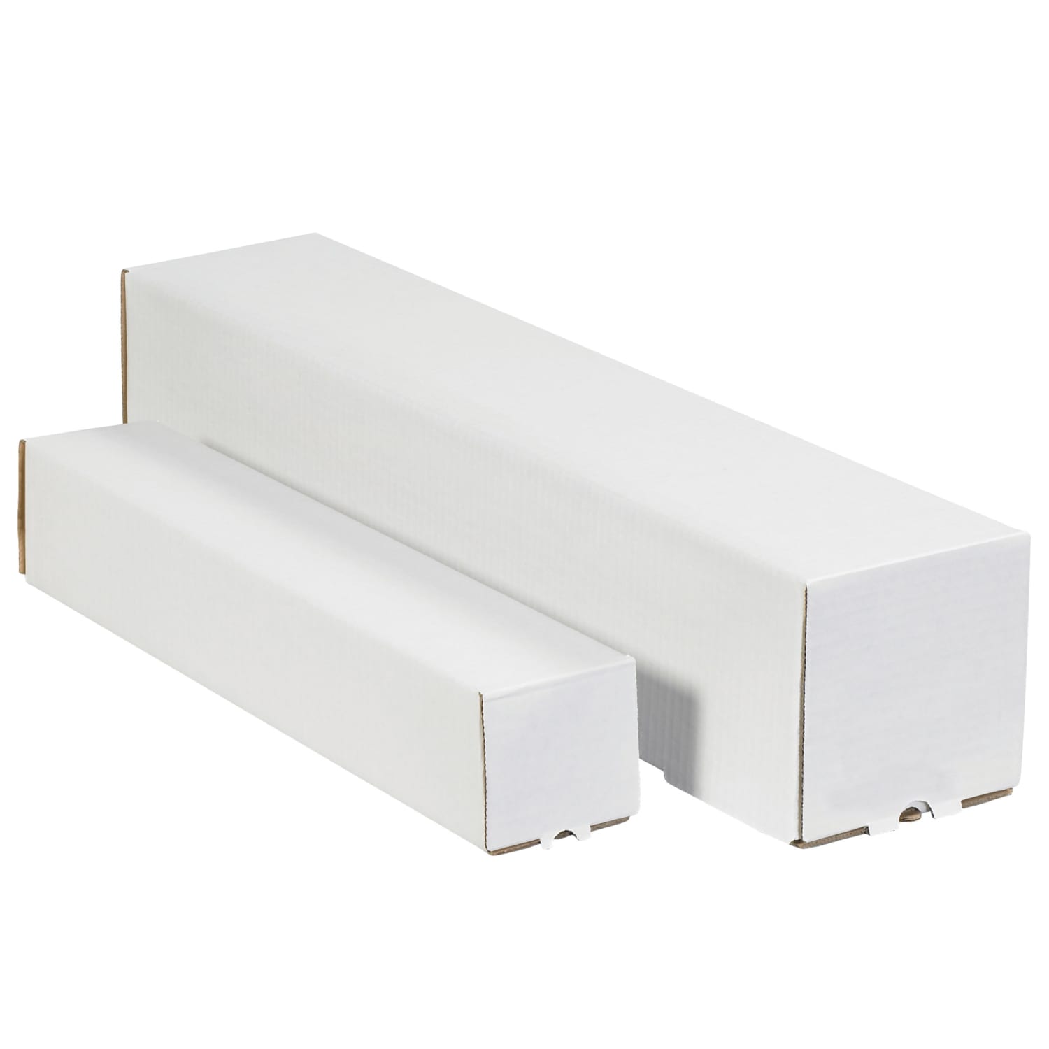 Partners Brand Square Mailing Tubes, 4inH x 4inW x 25inD, White, Pack Of 50
