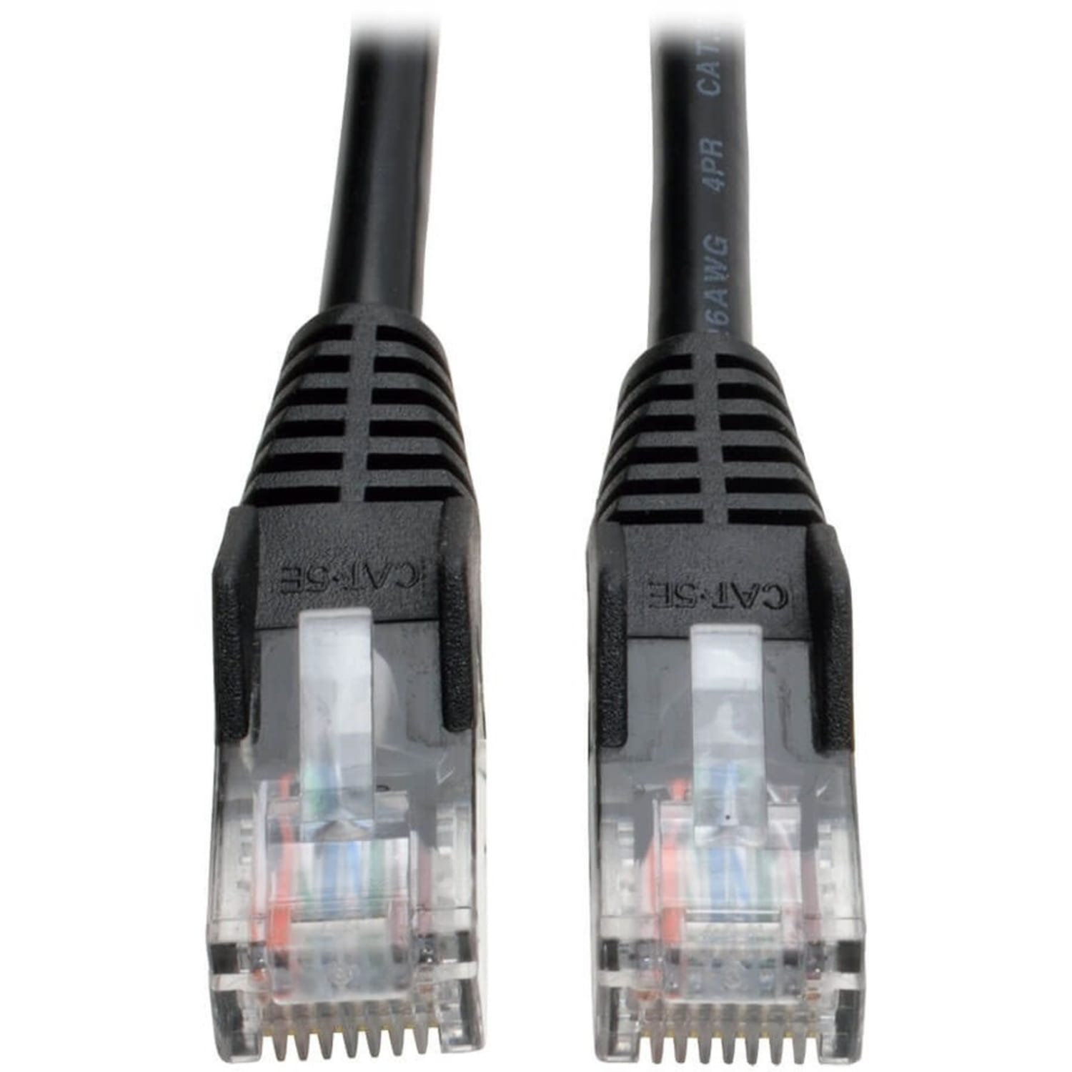 Eaton Tripp Lite Series Cat5e 350 MHz Snagless Molded (UTP) Ethernet Cable (RJ45 M/M), PoE - Black, 6 ft. (1.83 m) - N001006BK