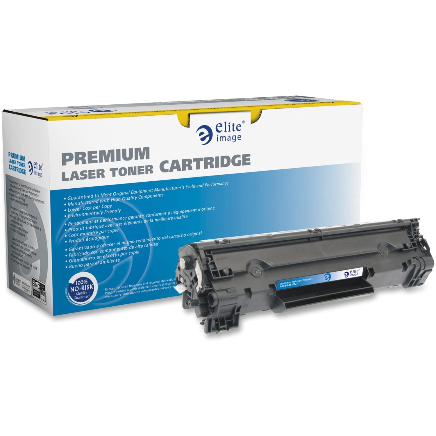 Elite Image Remanufactured Black High Yield Toner Cartridge Replacement For HP CF283X, ELI76165 - Image 3