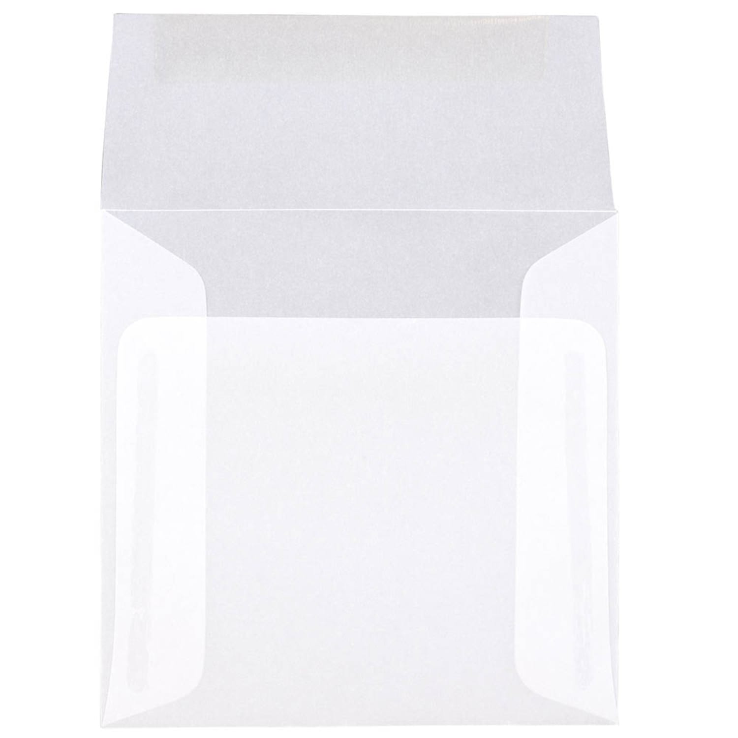 JAM Paper Translucent Vellum Invitation Envelopes, #5 Gummed Seal, Clear, Pack Of 25 - Image 3