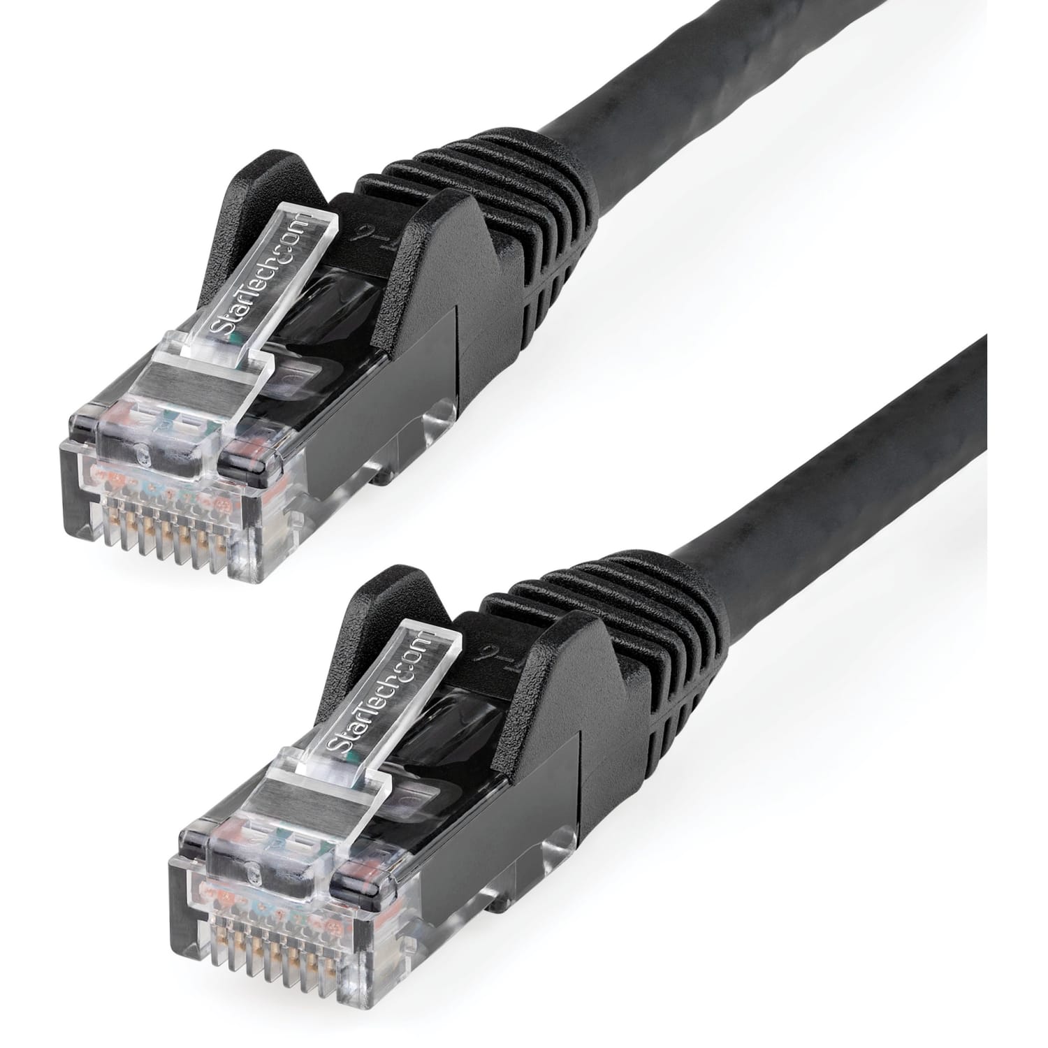 LSZH (Low Smoke Zero Halogen) 10GbE Snagless 100W PoE UTP RJ45 Black Network Patch Cord ETL