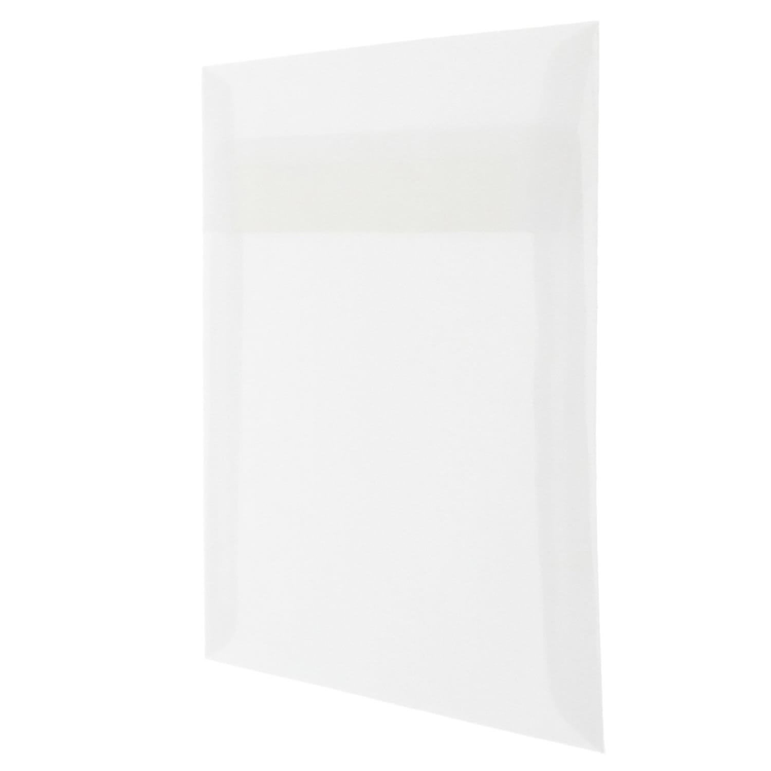 JAM Paper Translucent Vellum Invitation Envelopes, 6 1/2in x 6 1/2in, Gummed Seal, Clear, Pack Of 25 - Image 3