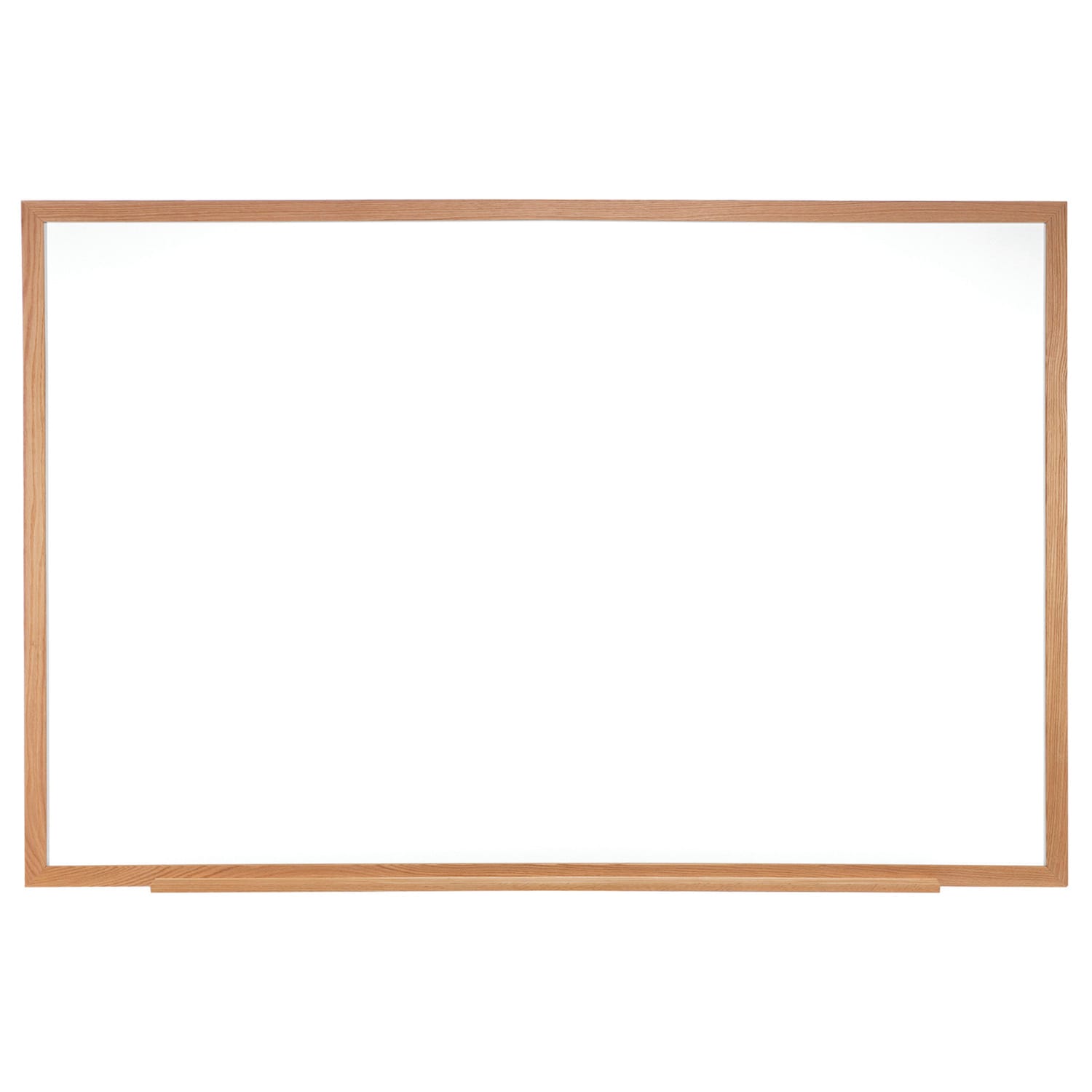 Ghent Melamine Dry-Erase Whiteboard, 24in x 36in, Wood Frame With Brown Finish