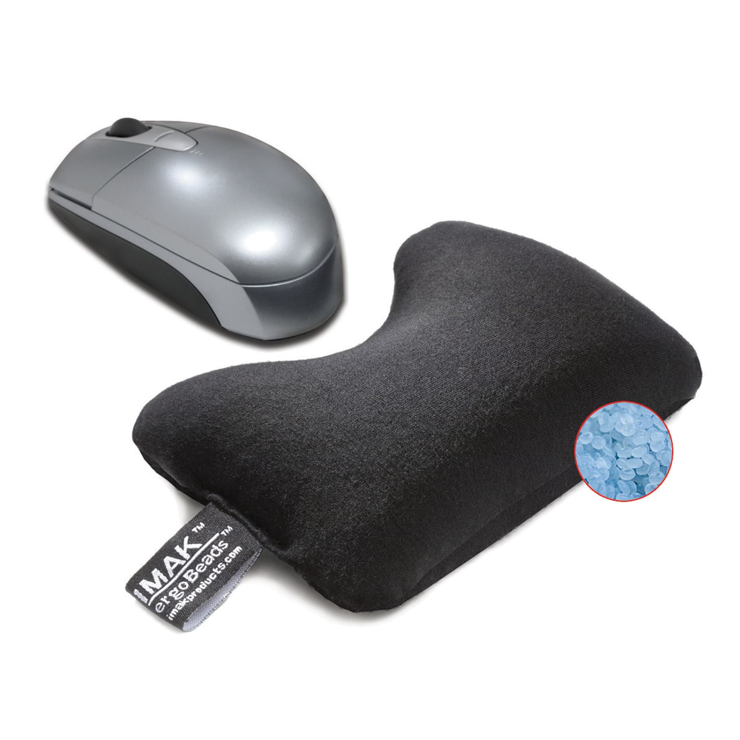 IMAK ergoBeads Mouse Support, 5.75in, Black - Image 3