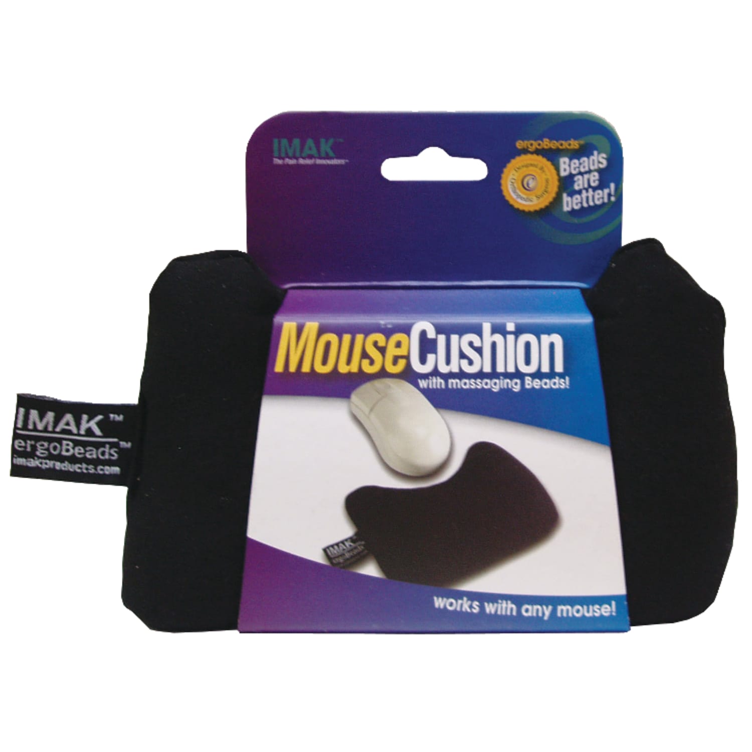 IMAK ergoBeads Mouse Support, 5.75in, Black - Image 4