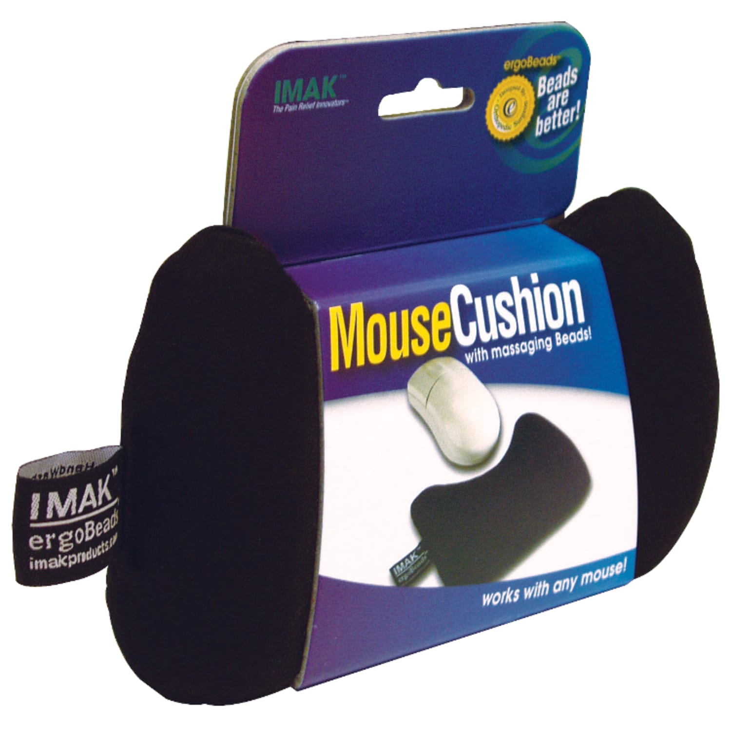 IMAK ergoBeads Mouse Support, 5.75in, Black - Image 5