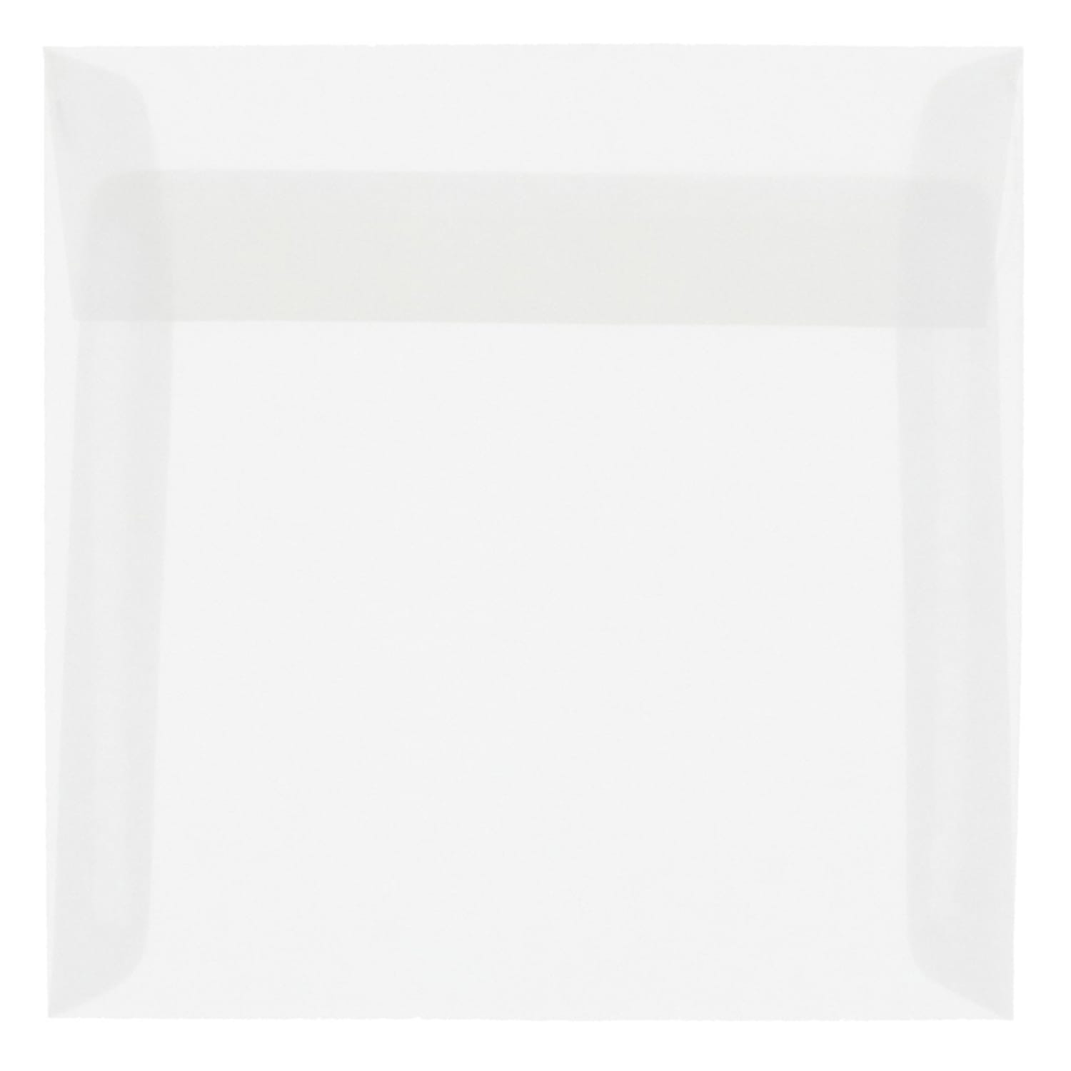 JAM Paper Translucent Vellum Invitation Envelopes, #9, Gummed Seal, Clear, Pack Of 25