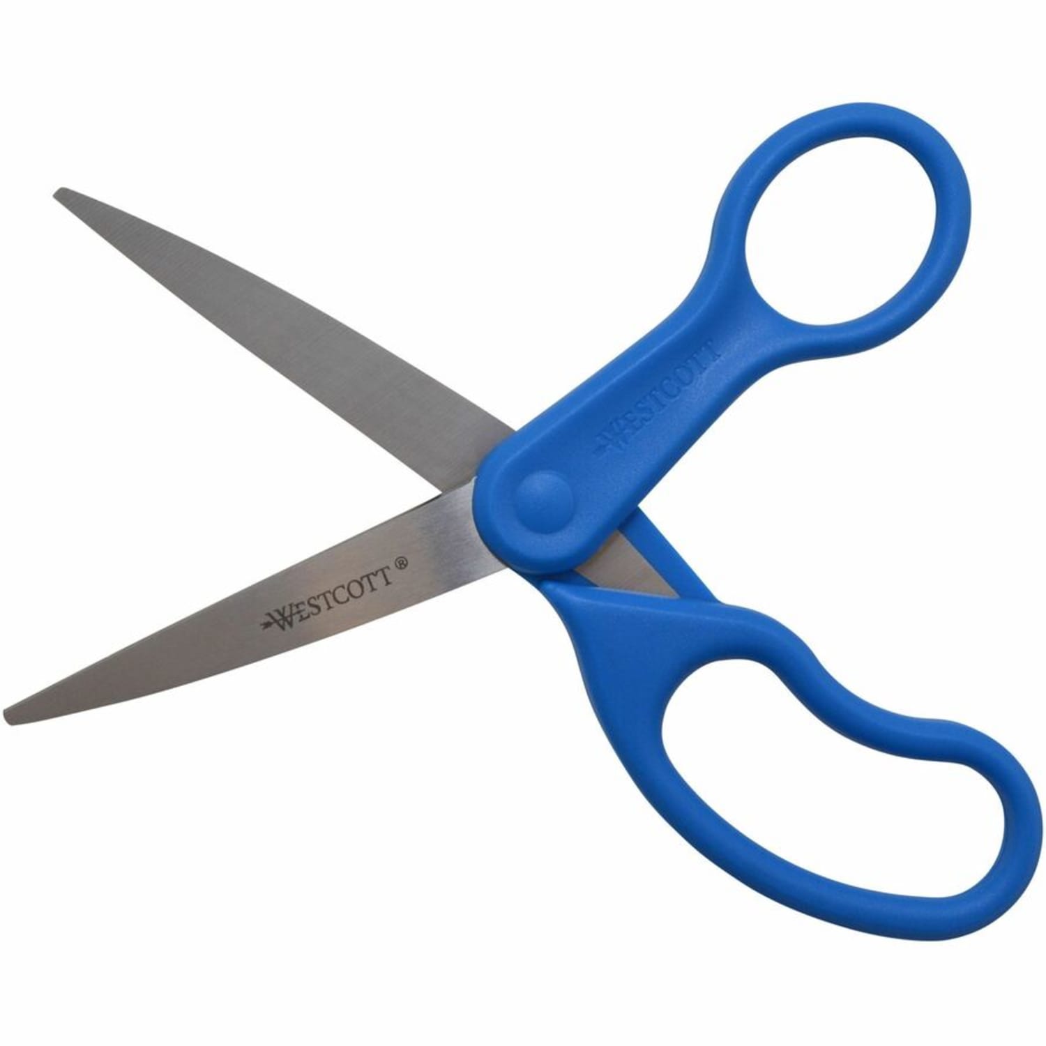 Westcott All Purpose Preferred Stainless Steel Scissors, 8in, Pointed, Blue - Image 4