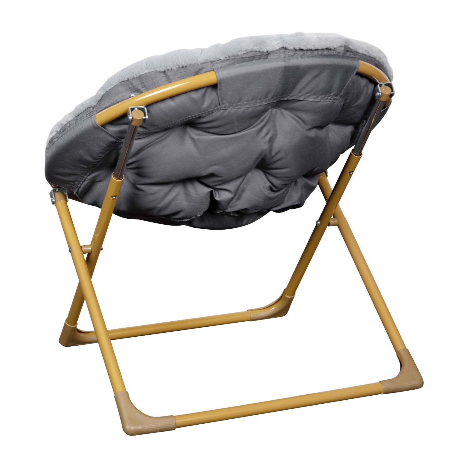 Flash Furniture Gwen 23in Kids Cozy Mini Folding Saucer Chair Faux Fur Moon Chair for Toddlers and Bedroom Gray Faux FurSoft Gold Frame PopularChairscom Flash Furniture Gwen 23in Kids Cozy Mini Folding Saucer Chair Faux Fur Moon Chair for Toddlers and Bedroom Gray Faux FurSoft Gold Frame PopularChairscom