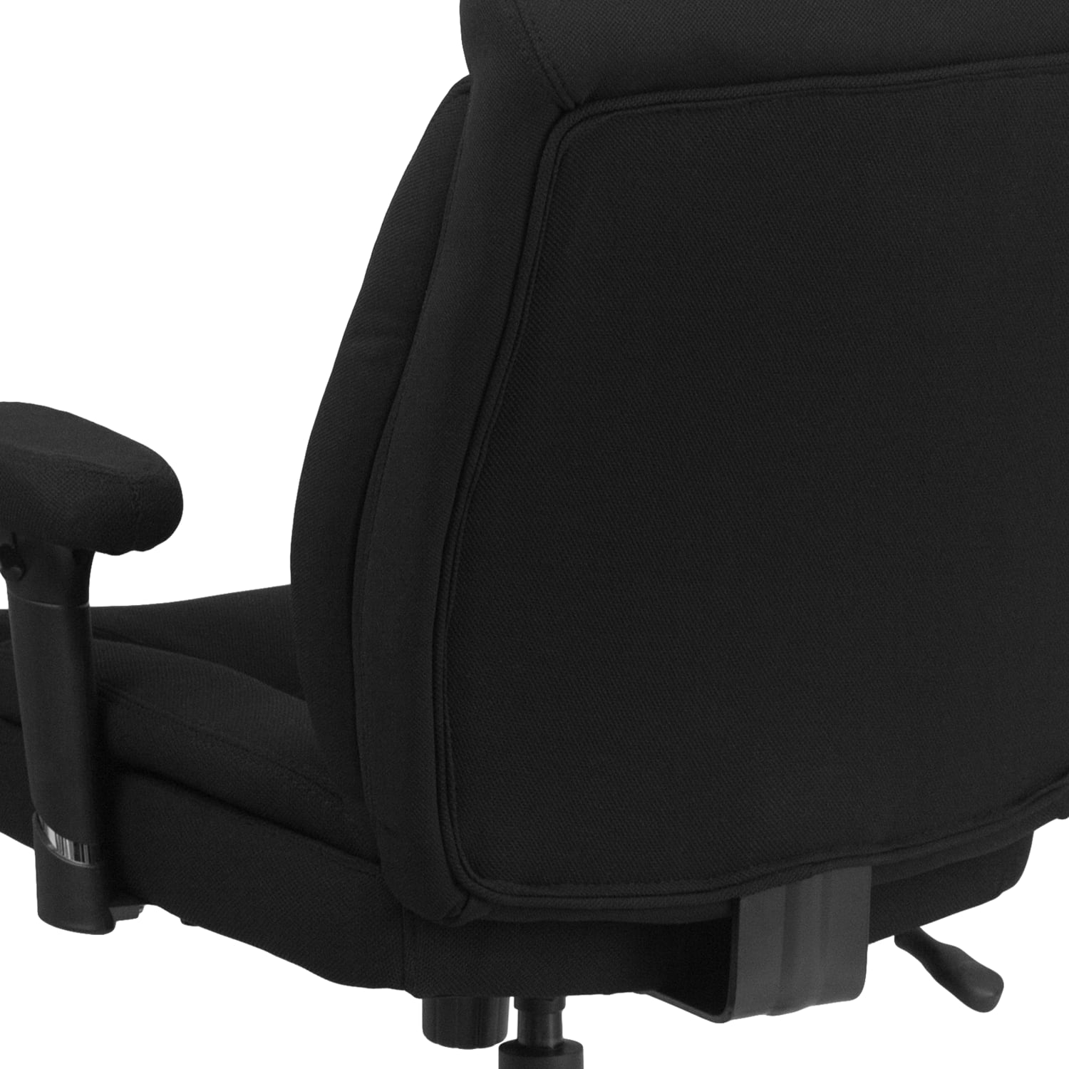 Flash Furniture HERCULES Series Big  Tall 400 lb Rated Swivel Ergonomic Task Office Chair with Deep Tufted Seating and Adjustable Arms BlackChrome PopularChairscom
