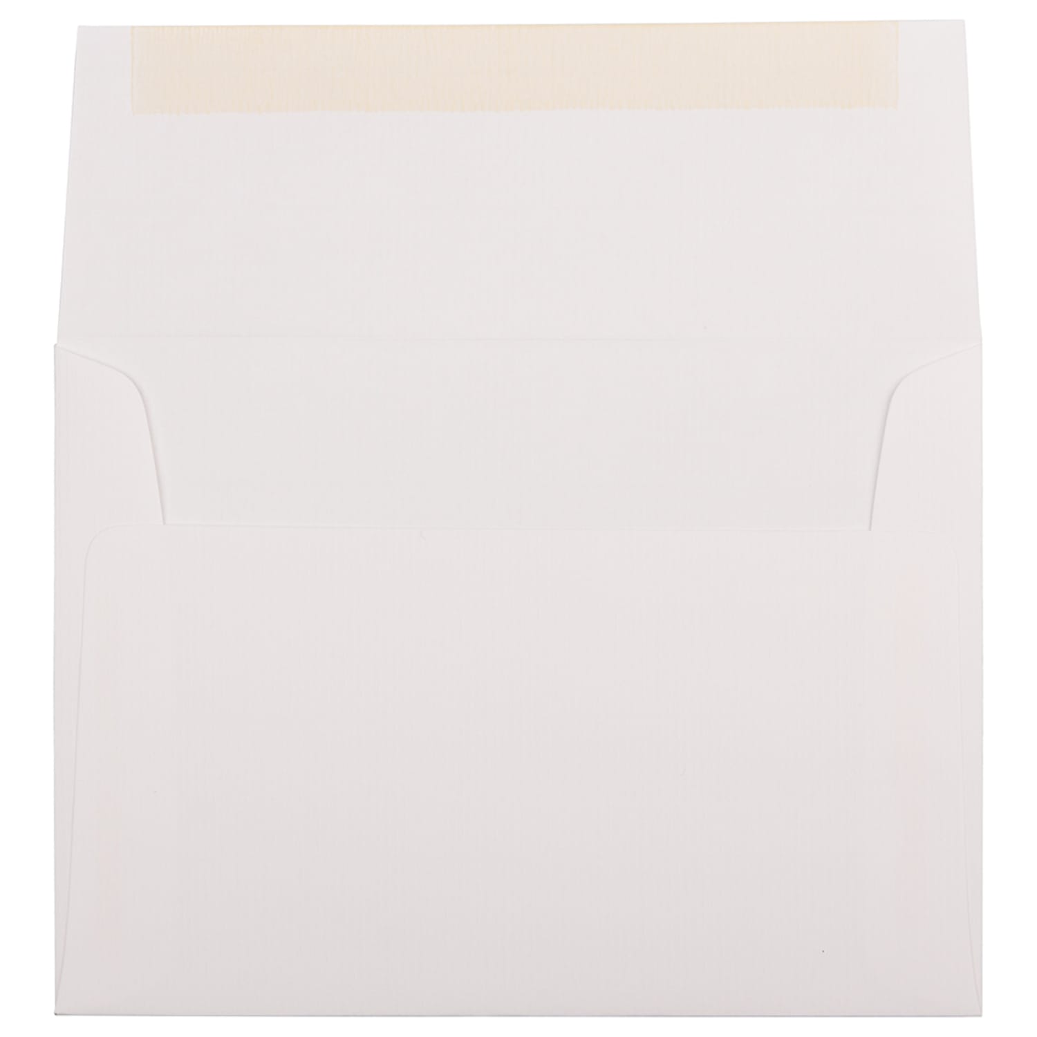 JAM Paper Booklet Invitation Envelopes, A6, Gummed Seal, Strathmore, Bright White Laid, Pack Of 25 - Image 3
