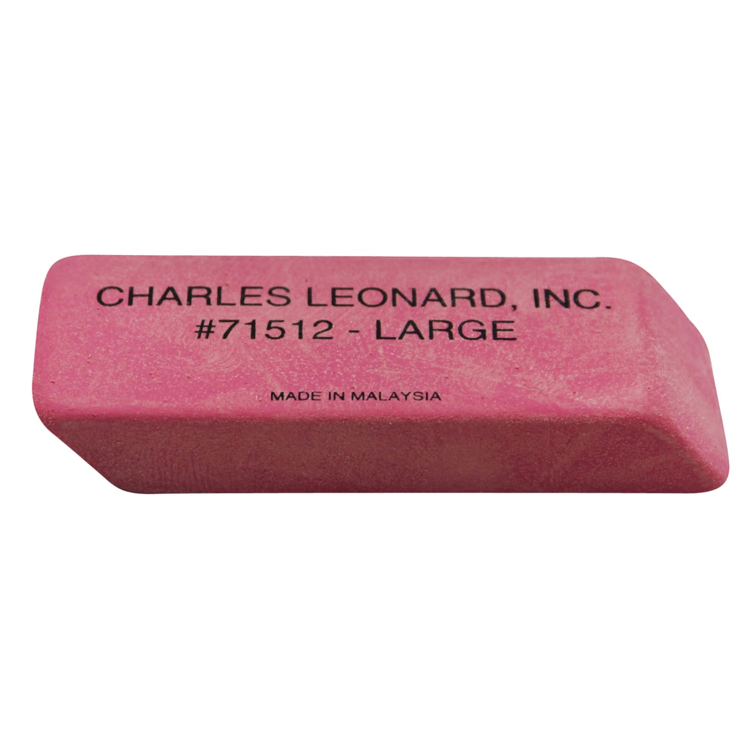 Charles Leonard Natural Rubber Wedge Erasers, Pink, 2-1/2inH x 1inW, 12 Erasers Per Box, Pack Of 3 Boxes - Image 3