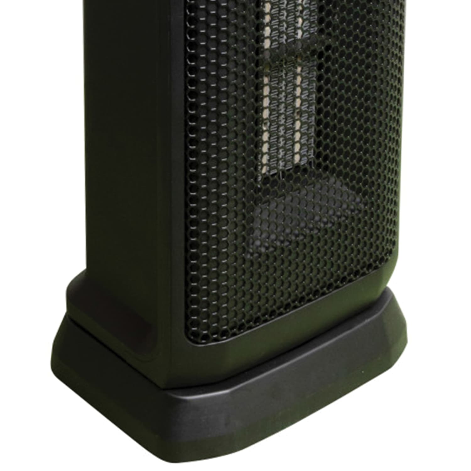 Comfort Glow 1500W Oscillating Ceramic Fan Tower Heater With Thermostat, 5-9/16in x 17-3/4in, Black - Image 4