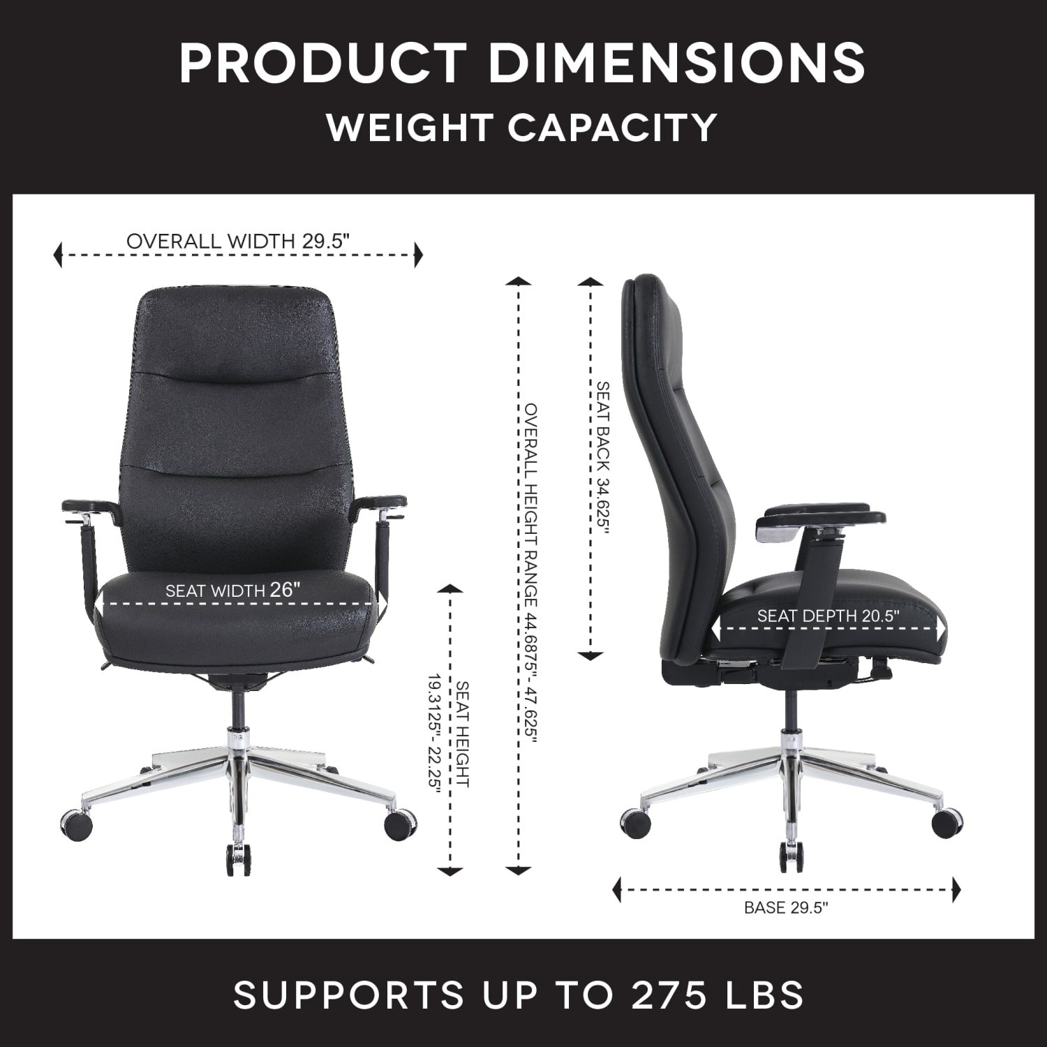 WorkPro Momentum Ergonomic Vegan Leather HighBack Active Chair BlackChrome BIFMA Compliant PopularChairscom WorkPro Momentum Ergonomic Vegan Leather High Back Active Chair BlackChrome BIFMA Compliant PopularChairscom