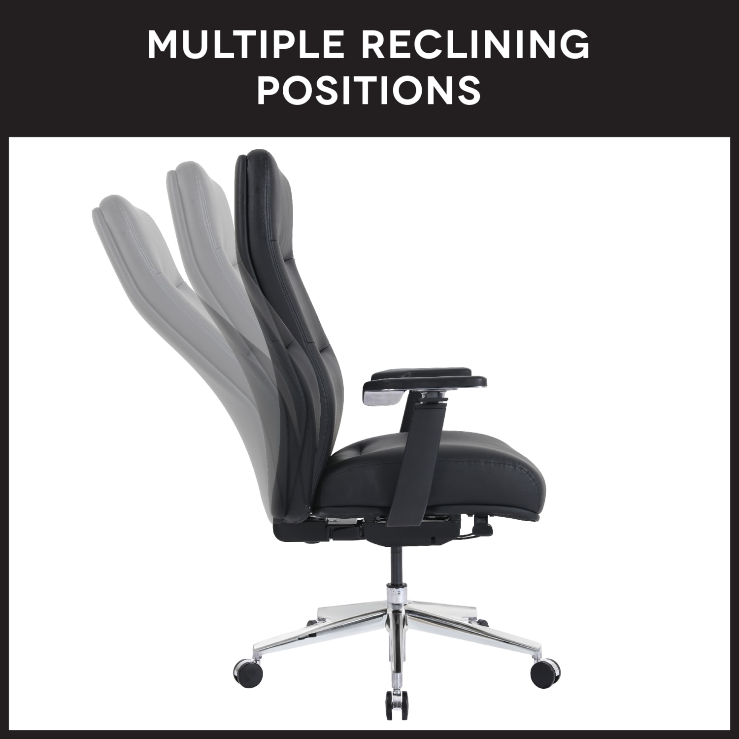 WorkPro Momentum Ergonomic Vegan Leather HighBack Active Chair BlackChrome BIFMA Compliant PopularChairscom WorkPro Momentum Ergonomic Vegan Leather High Back Active Chair BlackChrome BIFMA Compliant PopularChairscom