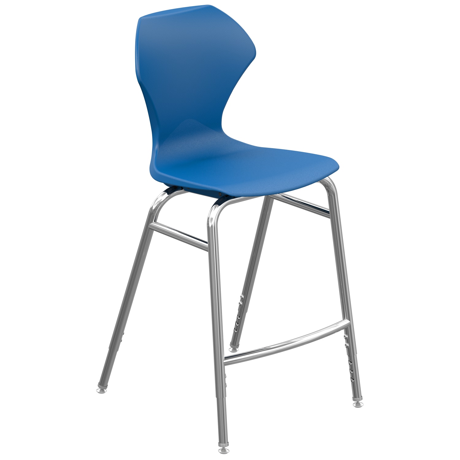 Marco Group Apex Apex Series Adjustable Stool BlueChrome PopularChairscom
