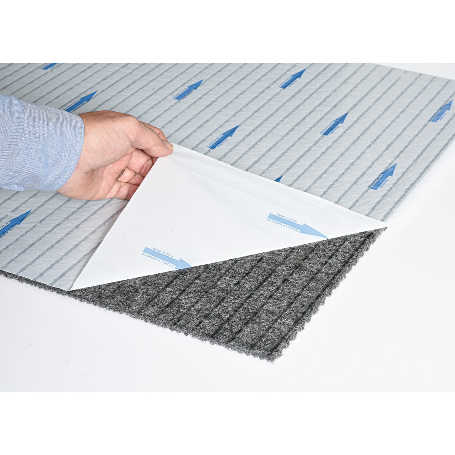 Foss Floors Imperial Peel & Stick Carpet Tiles, 24in x 24in, Charcoal, Set Of 10 Planks - Image 5