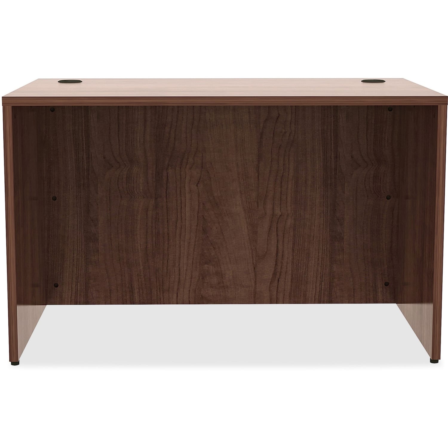 Lorell Essentials 48inW Rectangular Computer Desk Shell, 30inD, Walnut - Image 3
