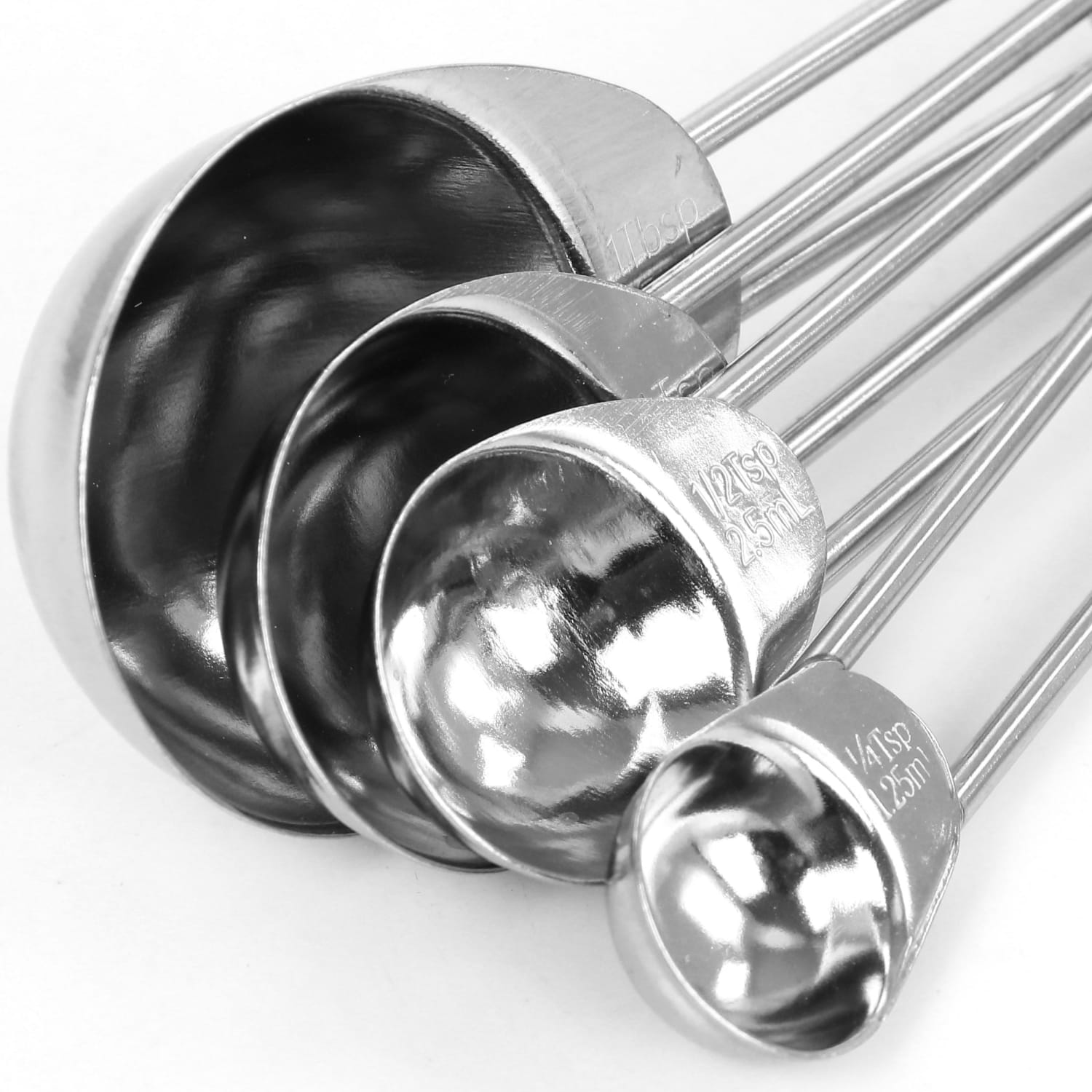 Martha Stewart Stainless Steel Measuring Spoons, Silver - Image 6