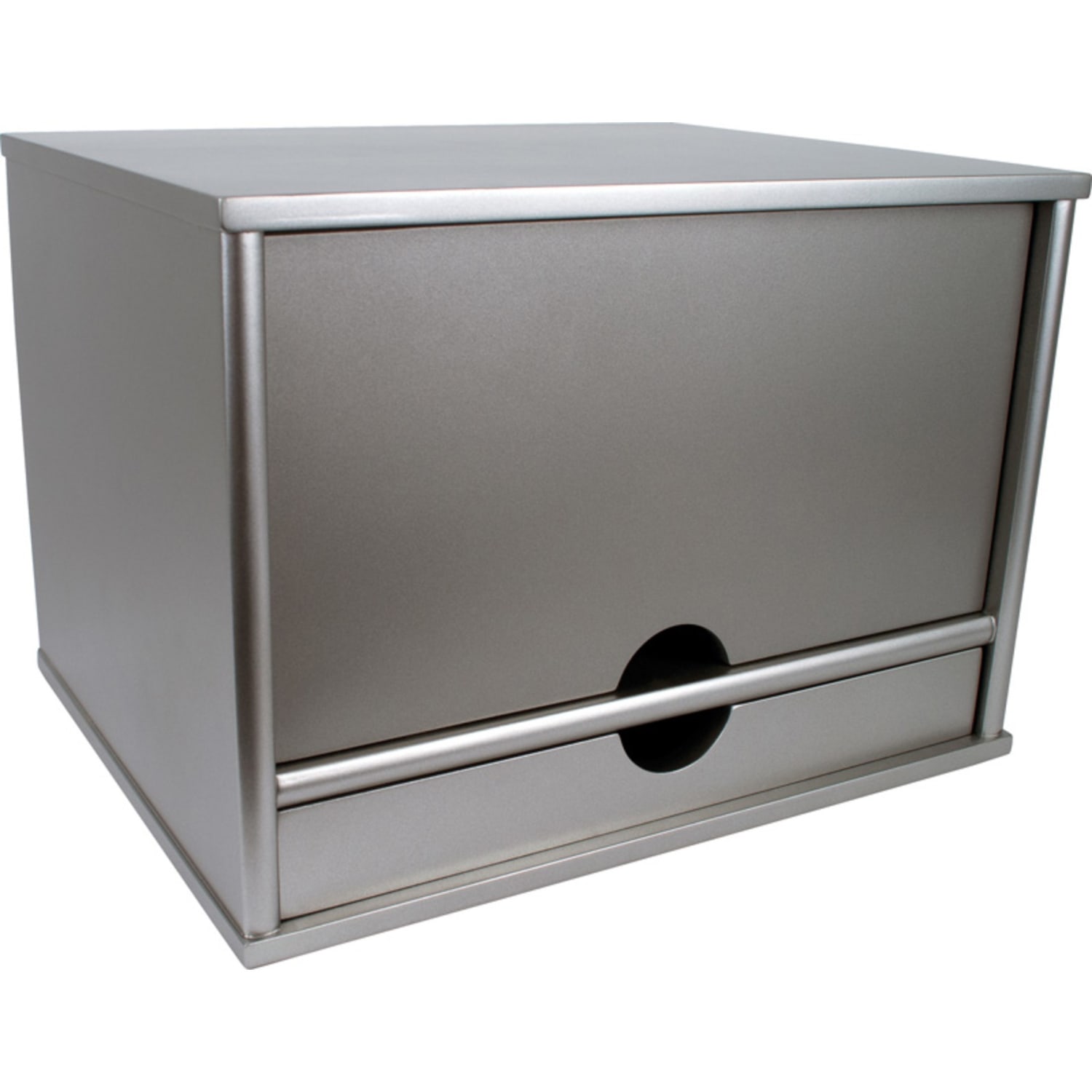Victor Desktop Organizer, 9 3/4inH x 14inW x 10 3/4inD, Classic Silver - Image 4