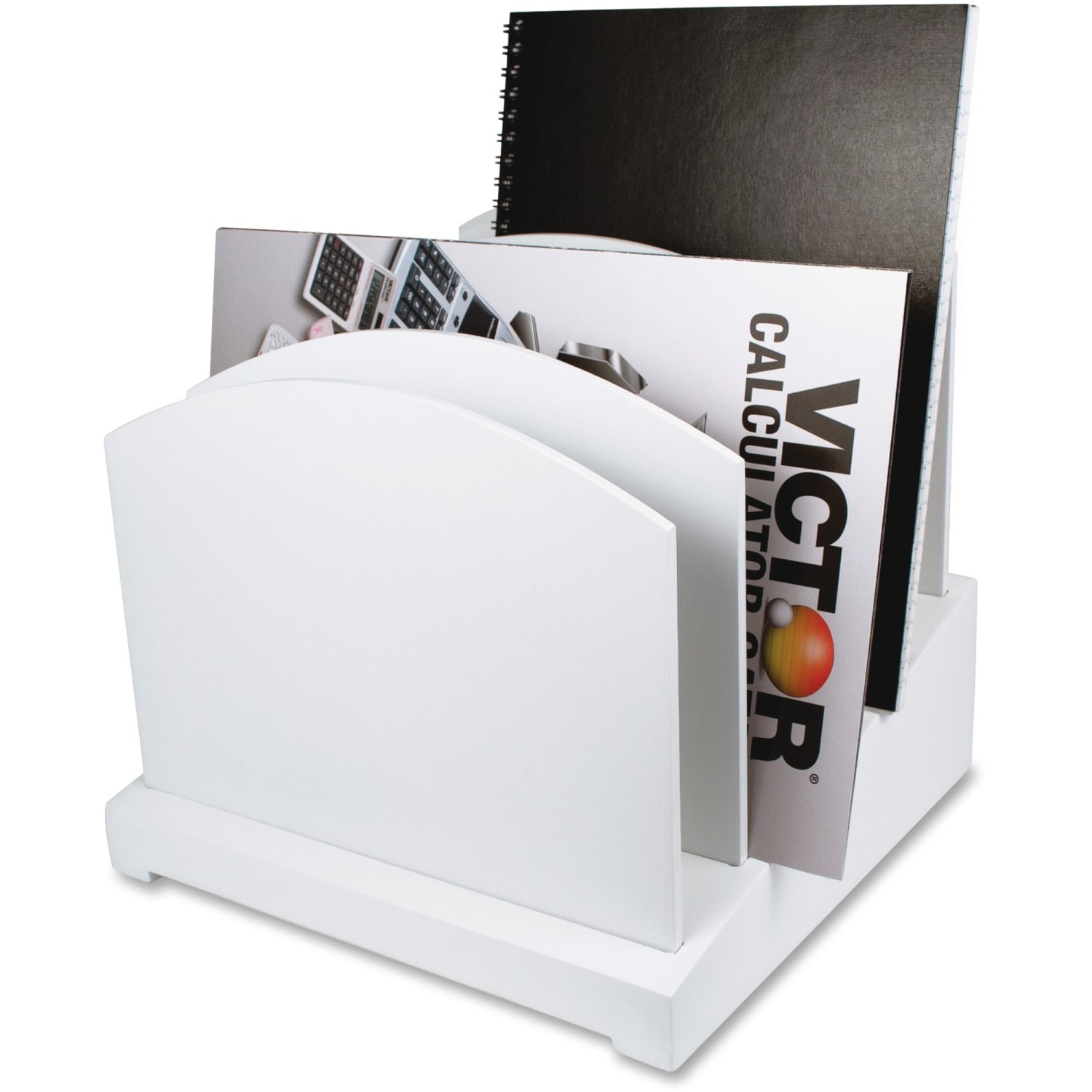 Victor Incline File Sorter, 9 3/4inH x 9 3/4inW x 9 3/4inD, Pure White - Image 3