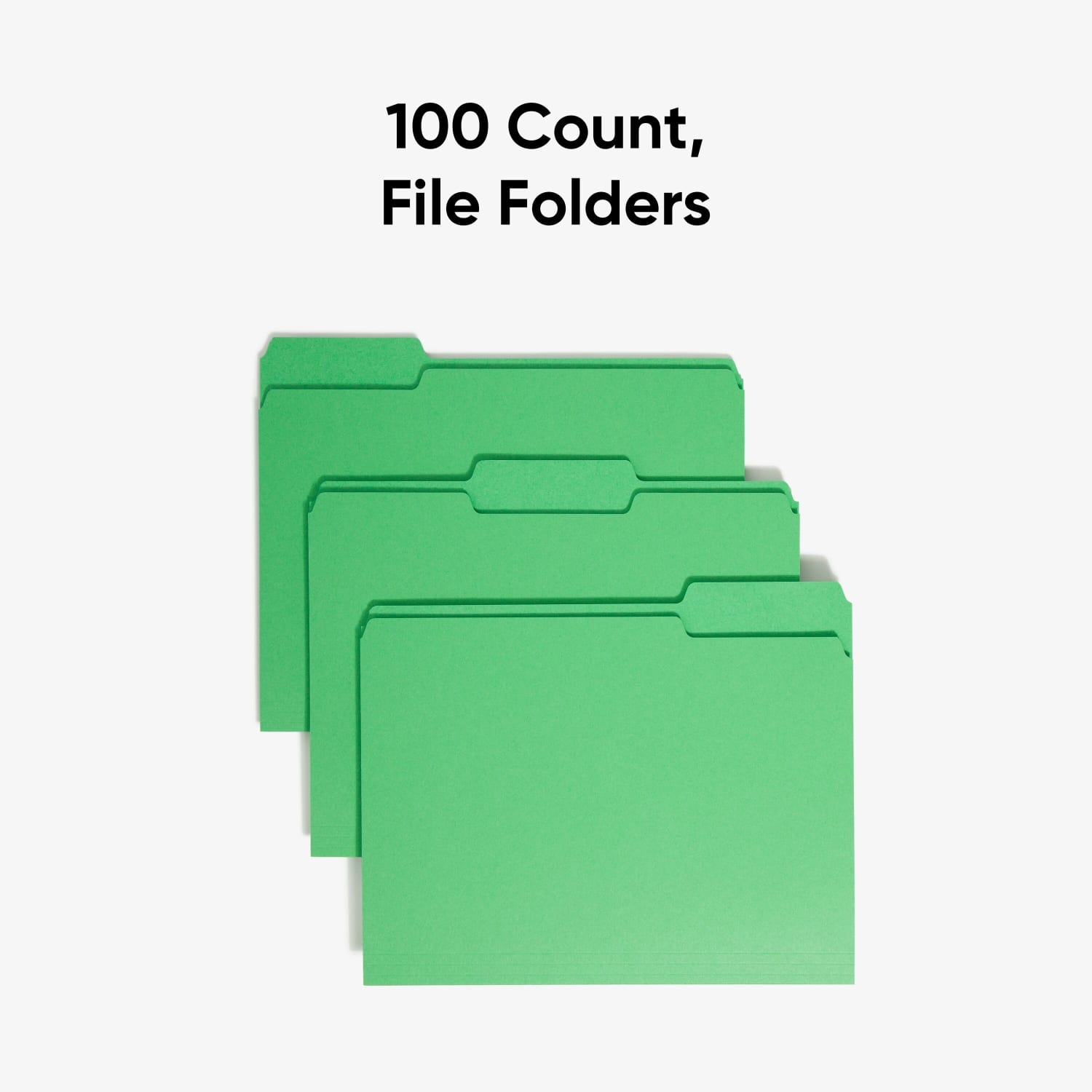Smead Color File Folders, Letter Size, 1/3 Cut, Green, Box Of 100 (12143) - Image 4
