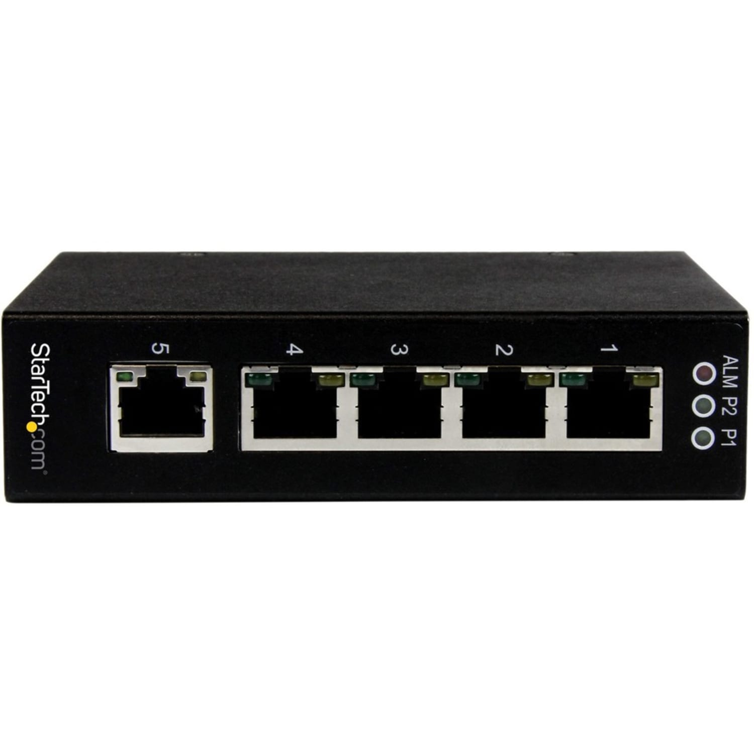 StarTech.com 5 Port Unmanaged Industrial Gigabit Ethernet Switch - DIN Rail / Wall-Mountable - Network up to 5 Ethernet devices through a rugged industrial Gigabit Ethernet switch - 5 Port Unmanaged Industrial Gigabit Ethernet Switch - Image 3