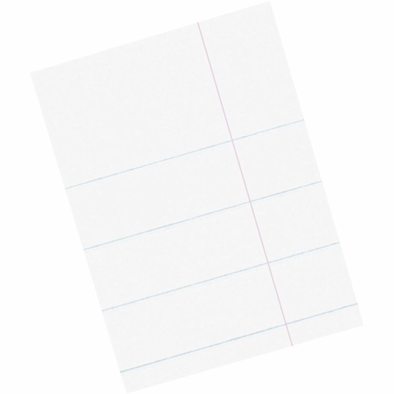 Pacon Composition Paper, Unpunched, 3/8in Rule, 8 1/2in x 11in, White, Pack Of 500 Sheets - Image 5