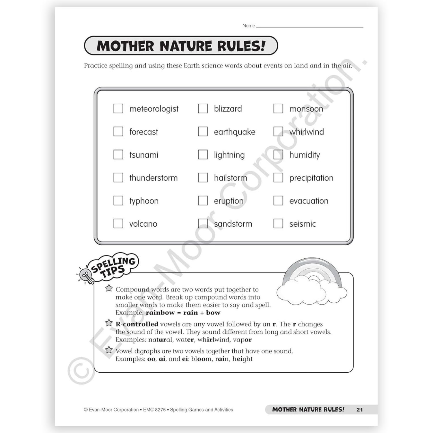 Evan-Moor Educational Publishers Spelling Games and Activities, Grade 5 - Image 5