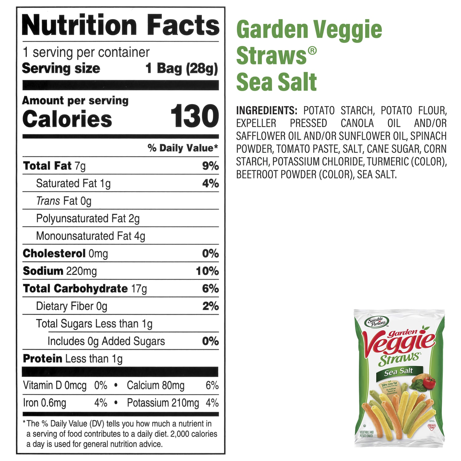 Sensible Portions Garden Veggie Variety Pack, Box Of 30 Bags - Image 6
