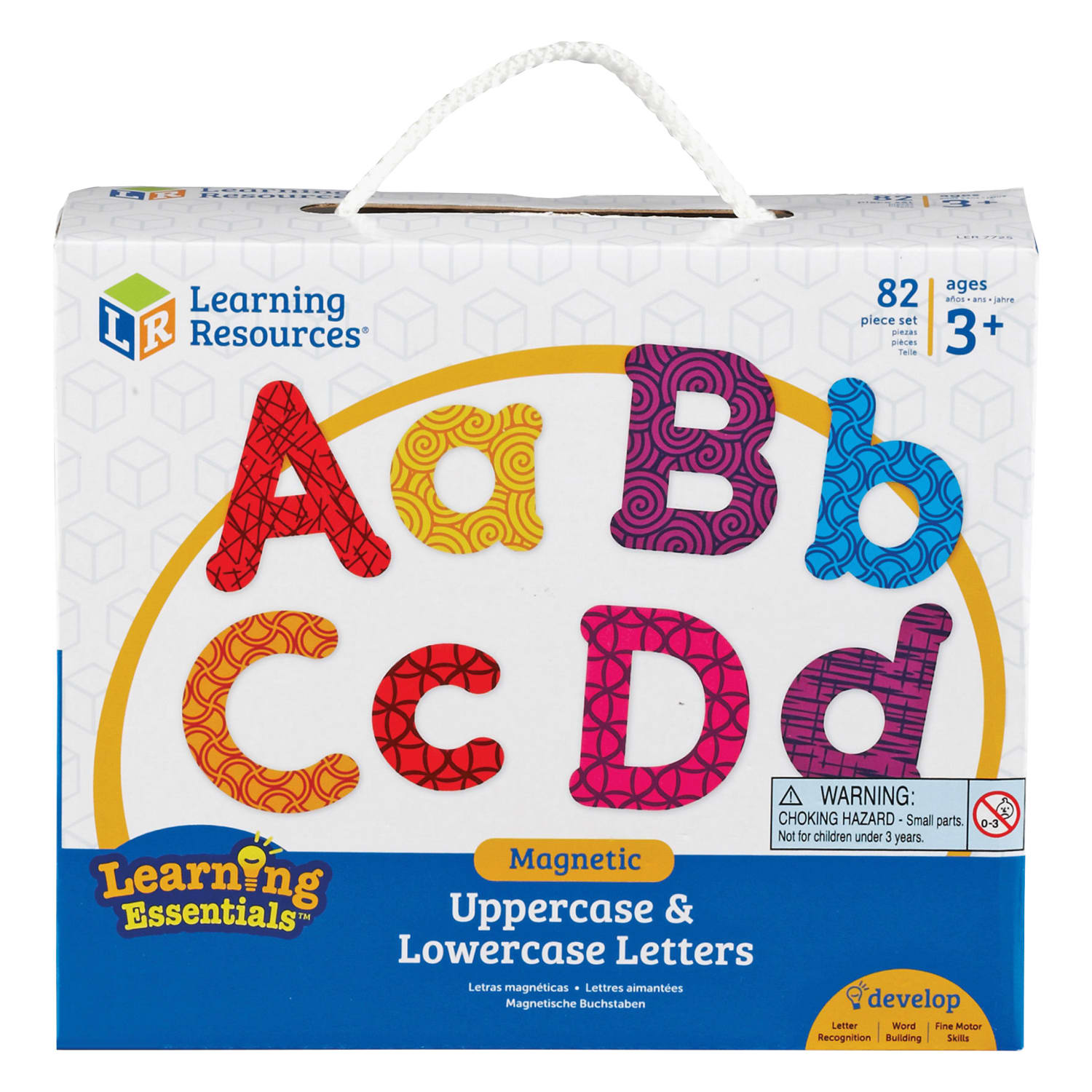 Learning Resources Upper/Lower Case Magnetic Letters - Learning Theme/Subject - Lowercase Letters, Uppercase Letters Shape - Magnetic - Wear Resistant, Tear Resistant - 82 / Set