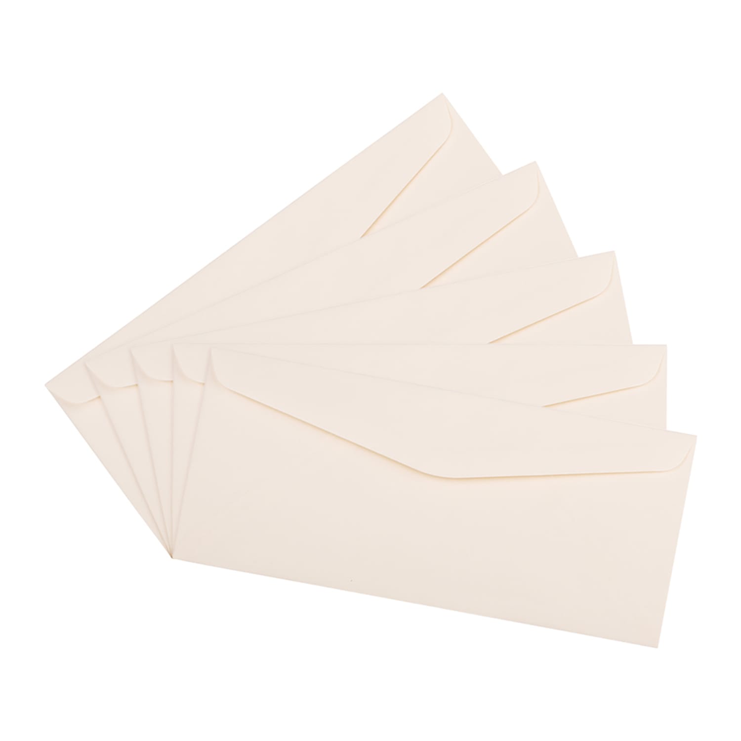 JAM PAPER #10 Business Strathmore Envelopes, 4 1/8 x 9 1/2, Natural White Linen, 25/Pack - Image 4