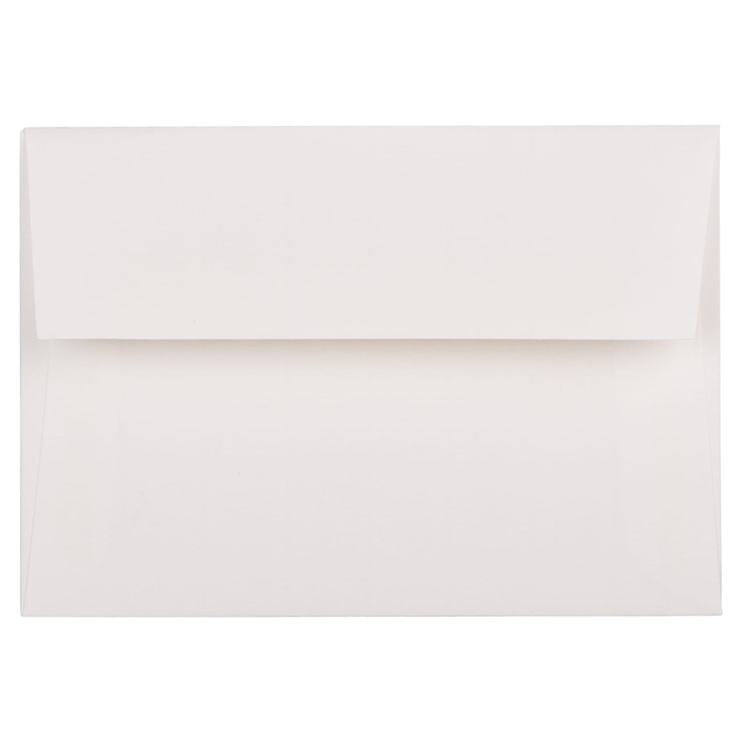 JAM Paper Booklet Envelopes (Strathmore Paper), #4 Bar (A1), Gummed Seal, Strathmore Bright White Wove, Pack Of 25