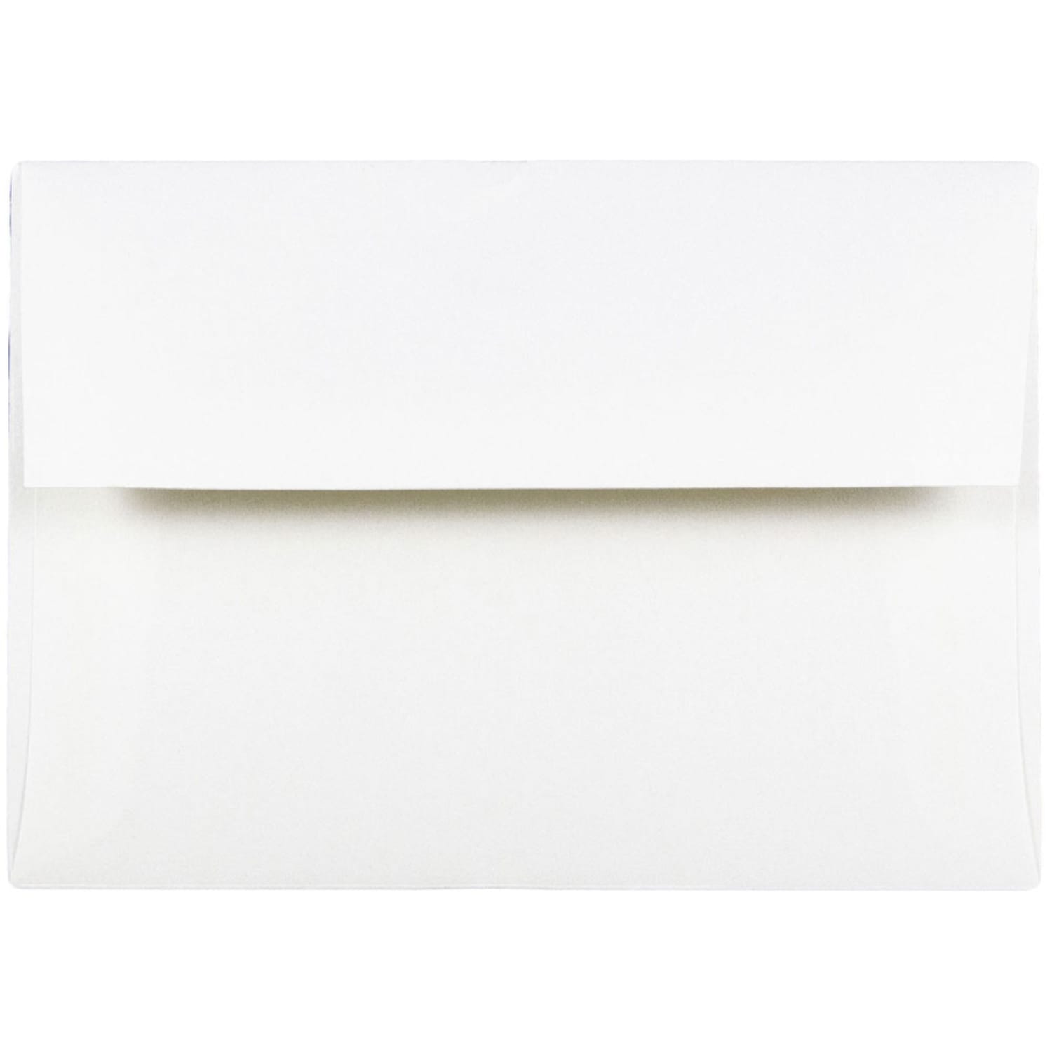 JAM Paper Booklet Invitation Envelopes, A6, Gummed Seal, Strathmore, Bright White Wove, Pack Of 25