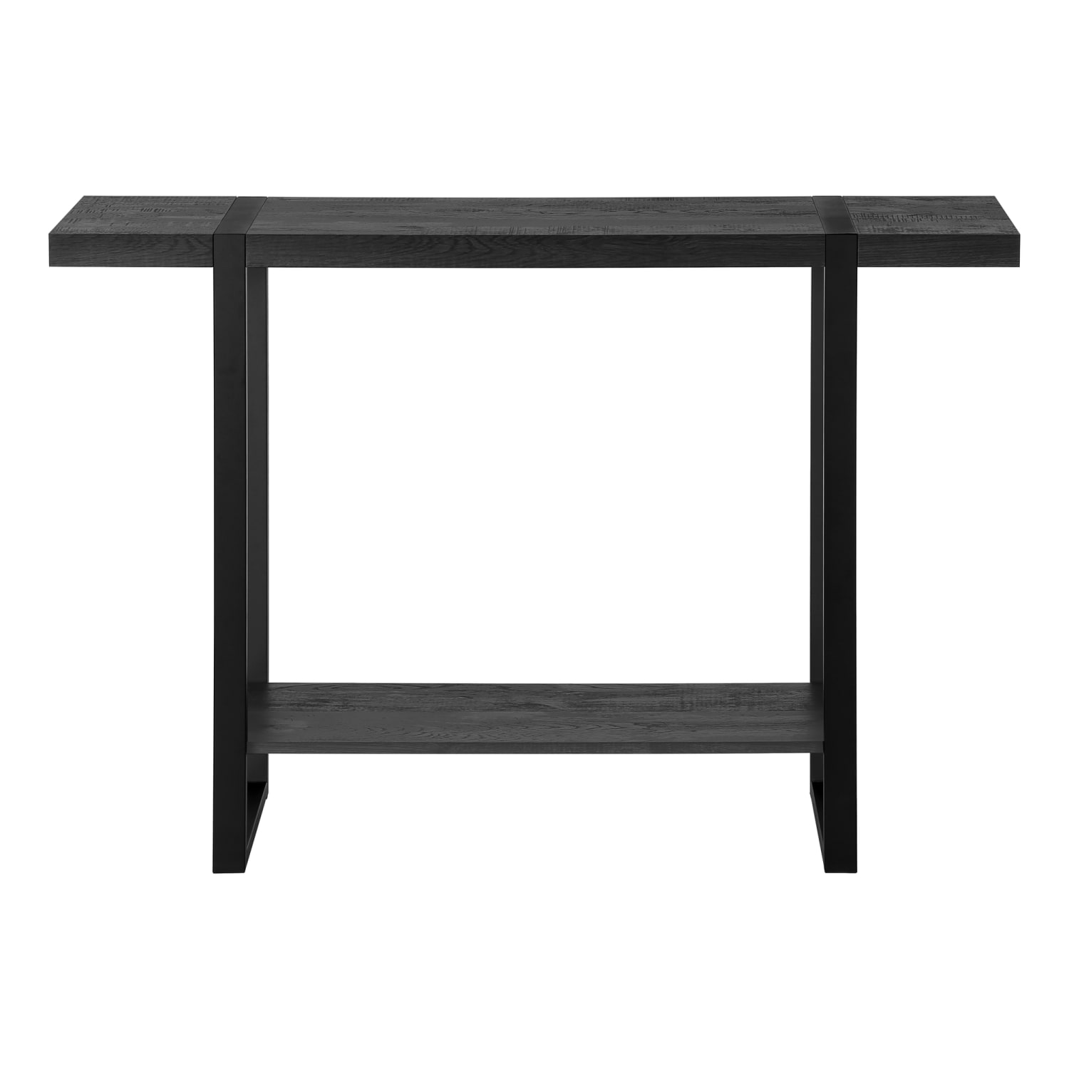 Monarch Specialties Jaylon Accent Table, 32inH x 47-1/4inW x 12inD, Black - Image 4