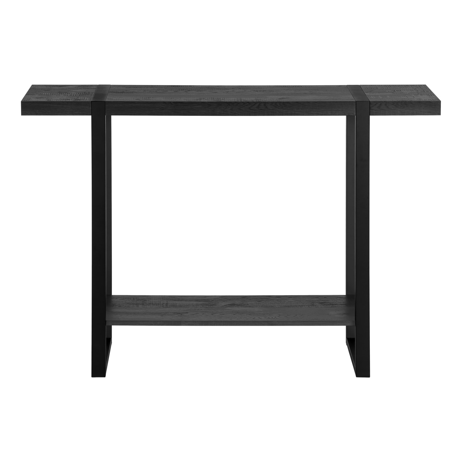 Monarch Specialties Jaylon Accent Table, 32inH x 47-1/4inW x 12inD, Black - Image 6