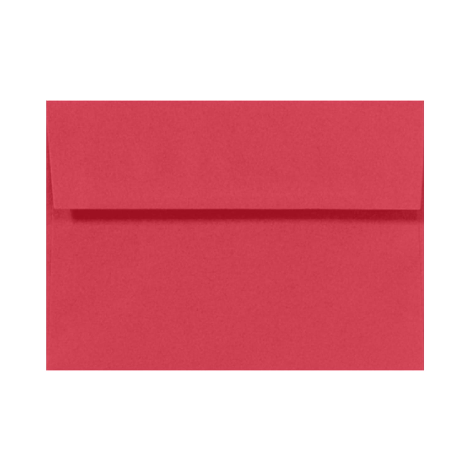 LUX Invitation Envelopes, A7, Gummed Seal, Holiday Red, Pack Of 50
