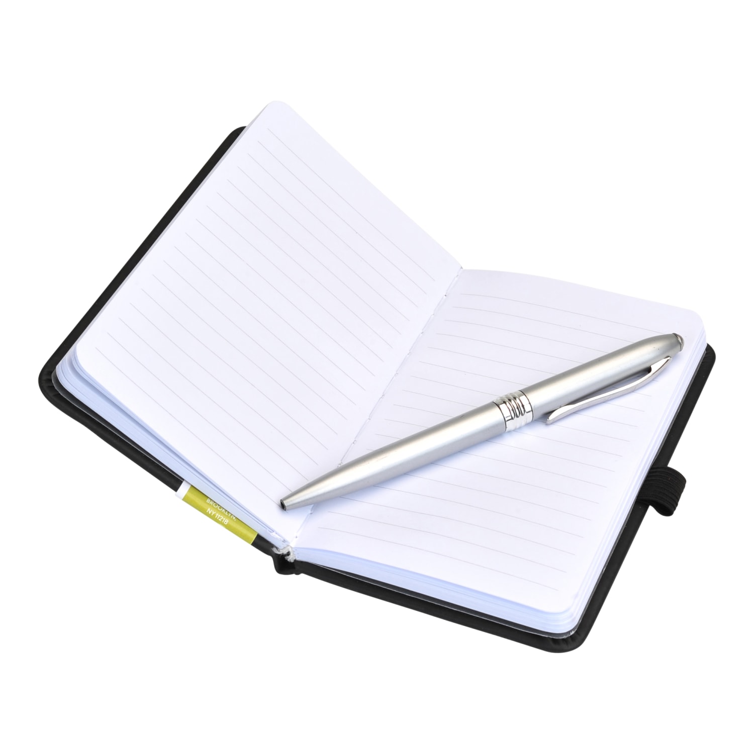 Eccolo Cool Jazz Journal, 3 1/2in x 5 1/2in, Ruled, 192 Pages, Black - Image 4