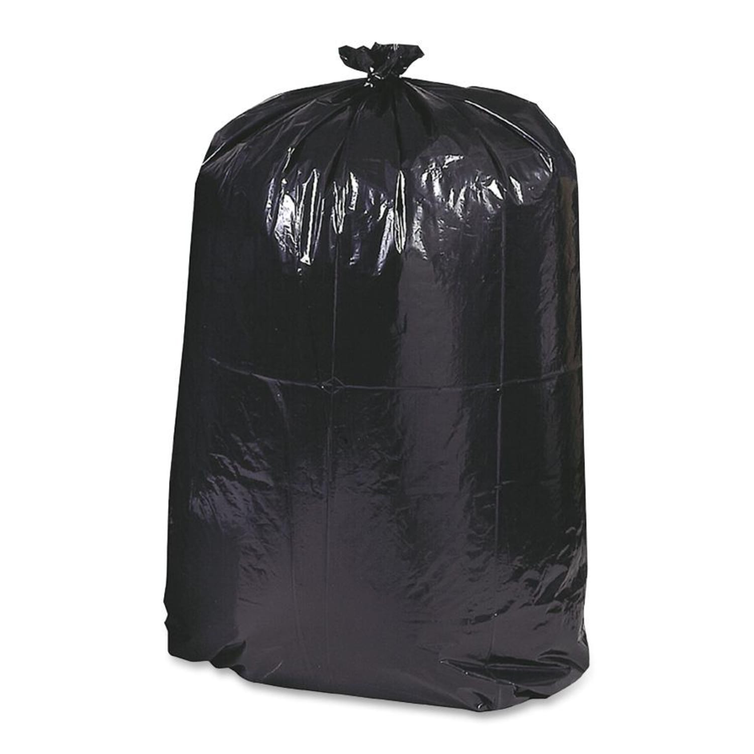 Webster EarthSense 1.25 mil Trash Bags, 33 gal, 33inH x 39inW, 75% Recycled, Black, 100 Bags - Image 4