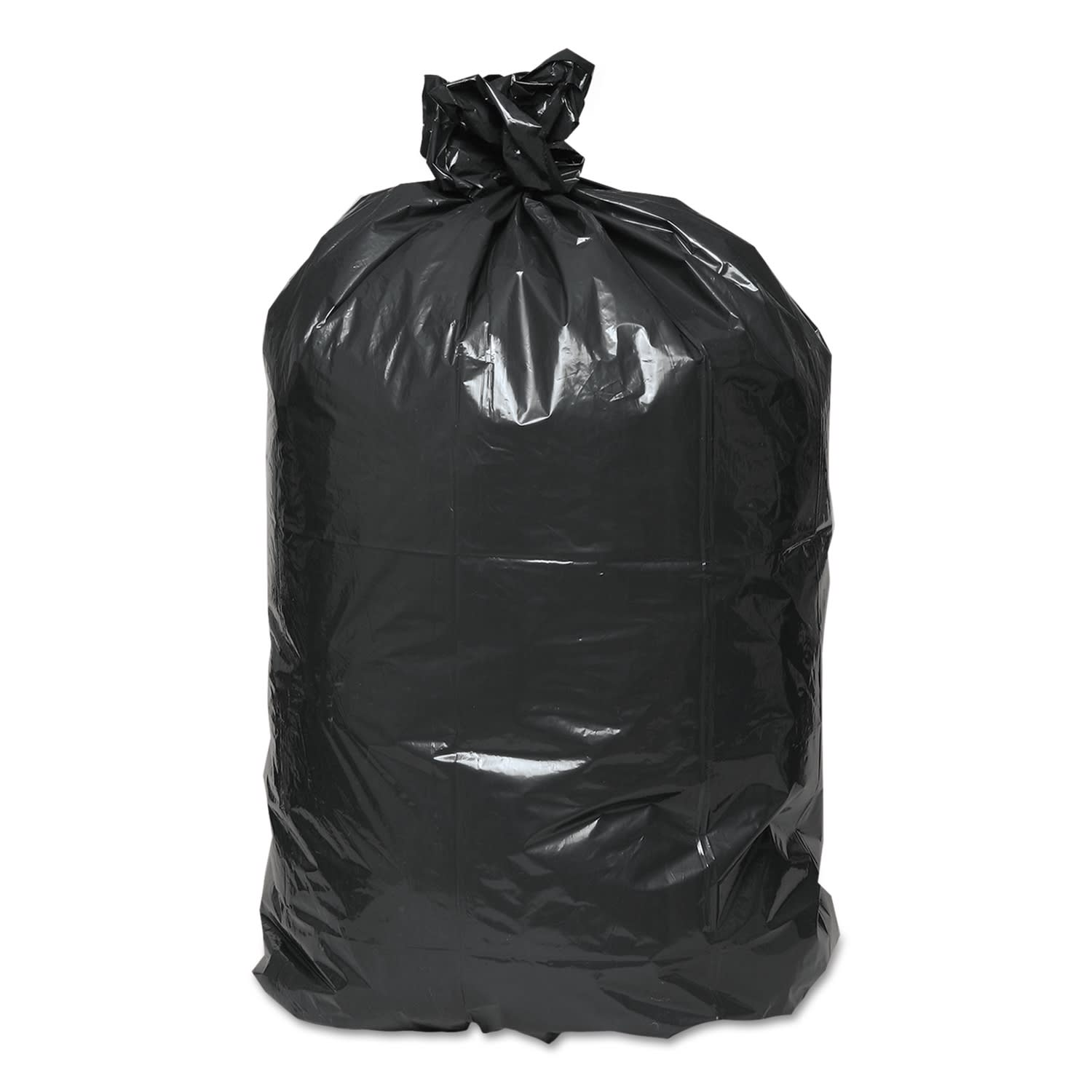 Webster EarthSense Star Bottom Commercial Can Liners, 1.25 mil, 40 To 45 Gallons, 75% Recycled, Black, Box Of 100 Liners - Image 3