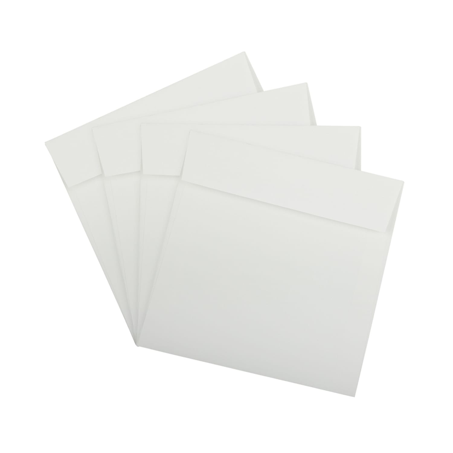 JAM Paper Strathmore Invitation Envelopes, 8 1/2in x 8 1/2in, Gummed Seal, Bright White, Pack Of 25 - Image 4