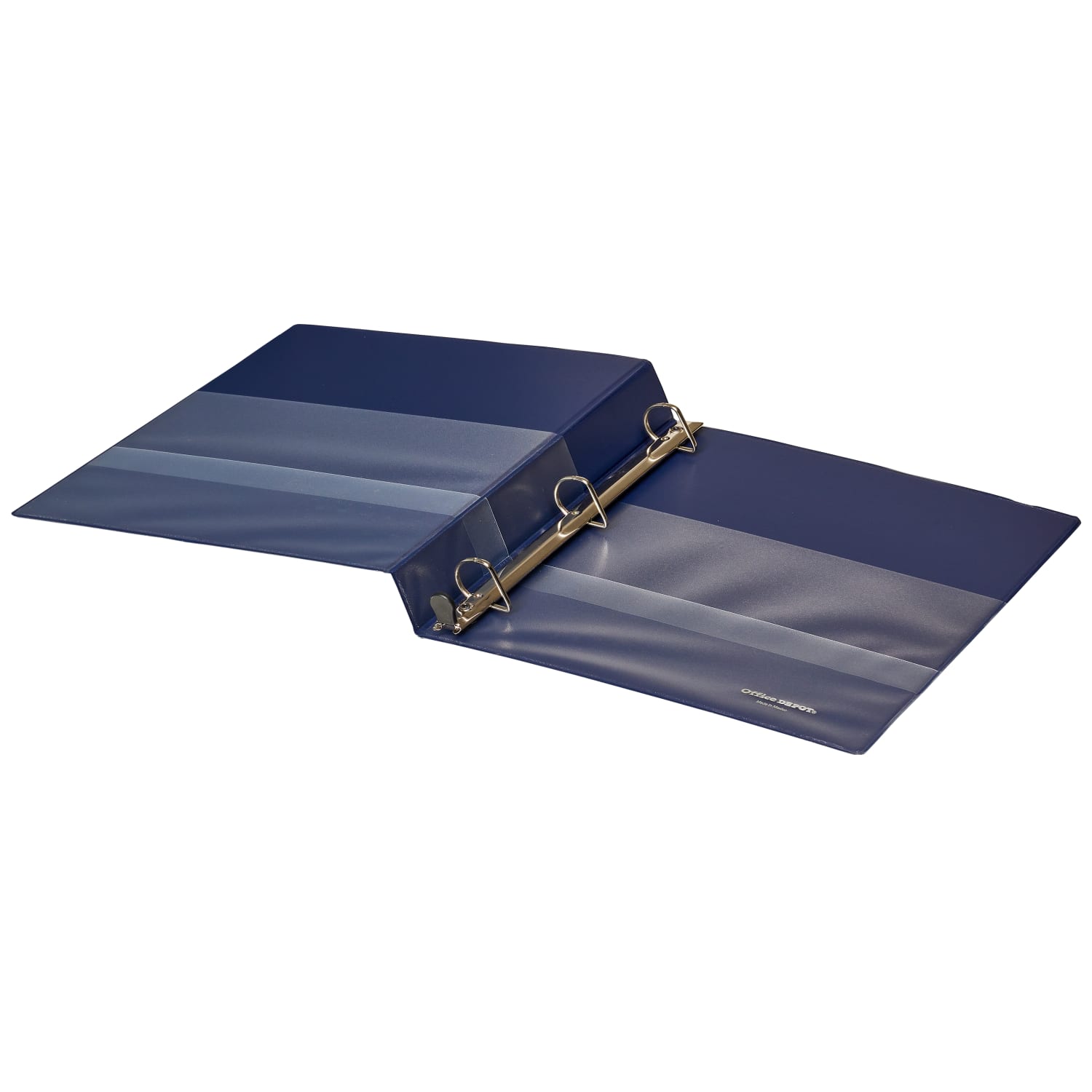 Office Depot Brand, Heavy-Duty 3-Ring Binder, 1in D-Rings, 49% Recycled, Navy - Image 6