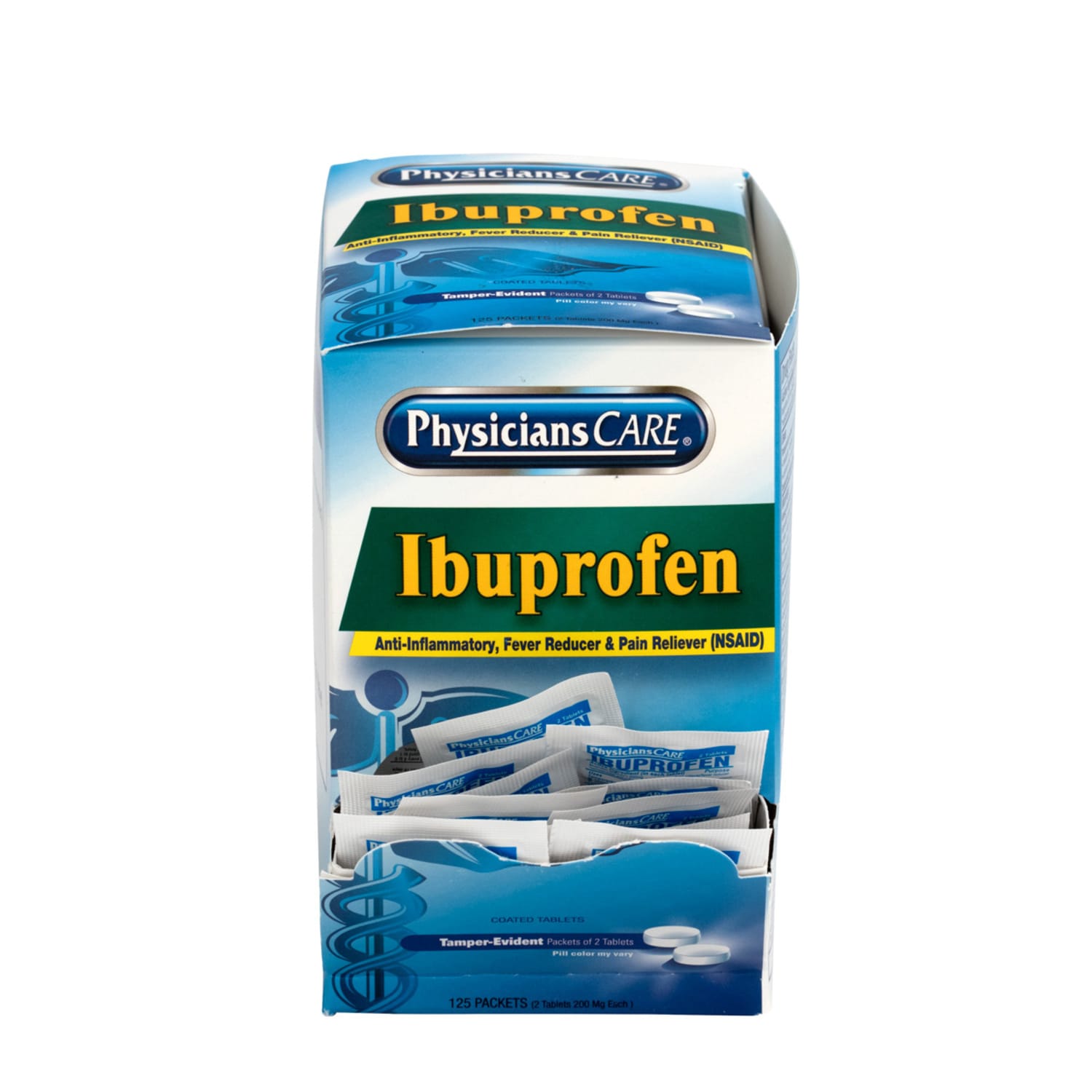 PhysiciansCare Ibuprofen Single Dose Packets, 2 Tablets Per Box, Box of 125 Packets - Image 4