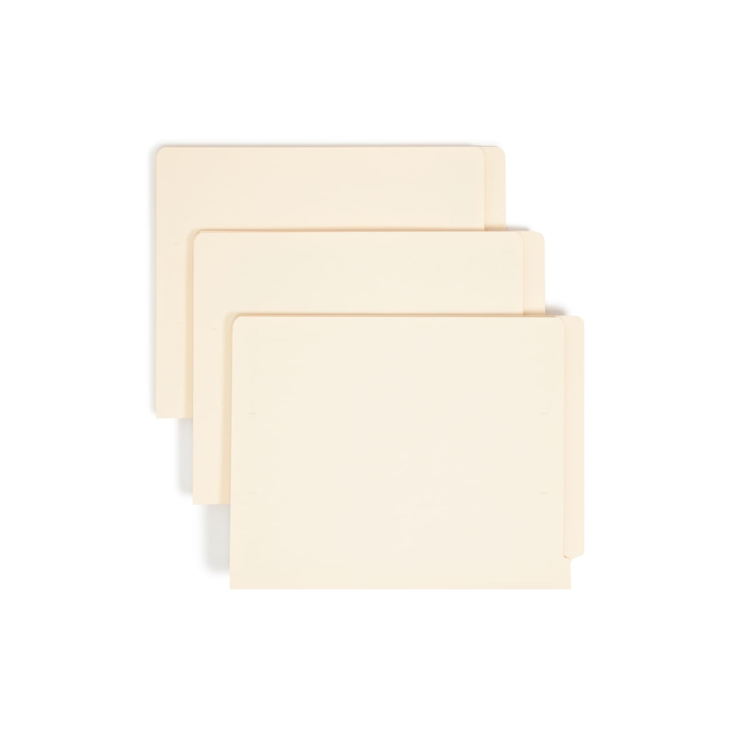 Smead Manila Reinforced End-Tab Folders, Straight Cut, Letter Size, Pack Of 100 (24110)