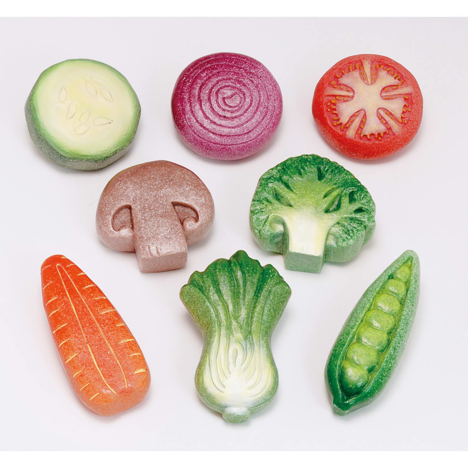 Yellow Door Sensory Stones, Vegetables, Pack Of 8 Stones - Image 3