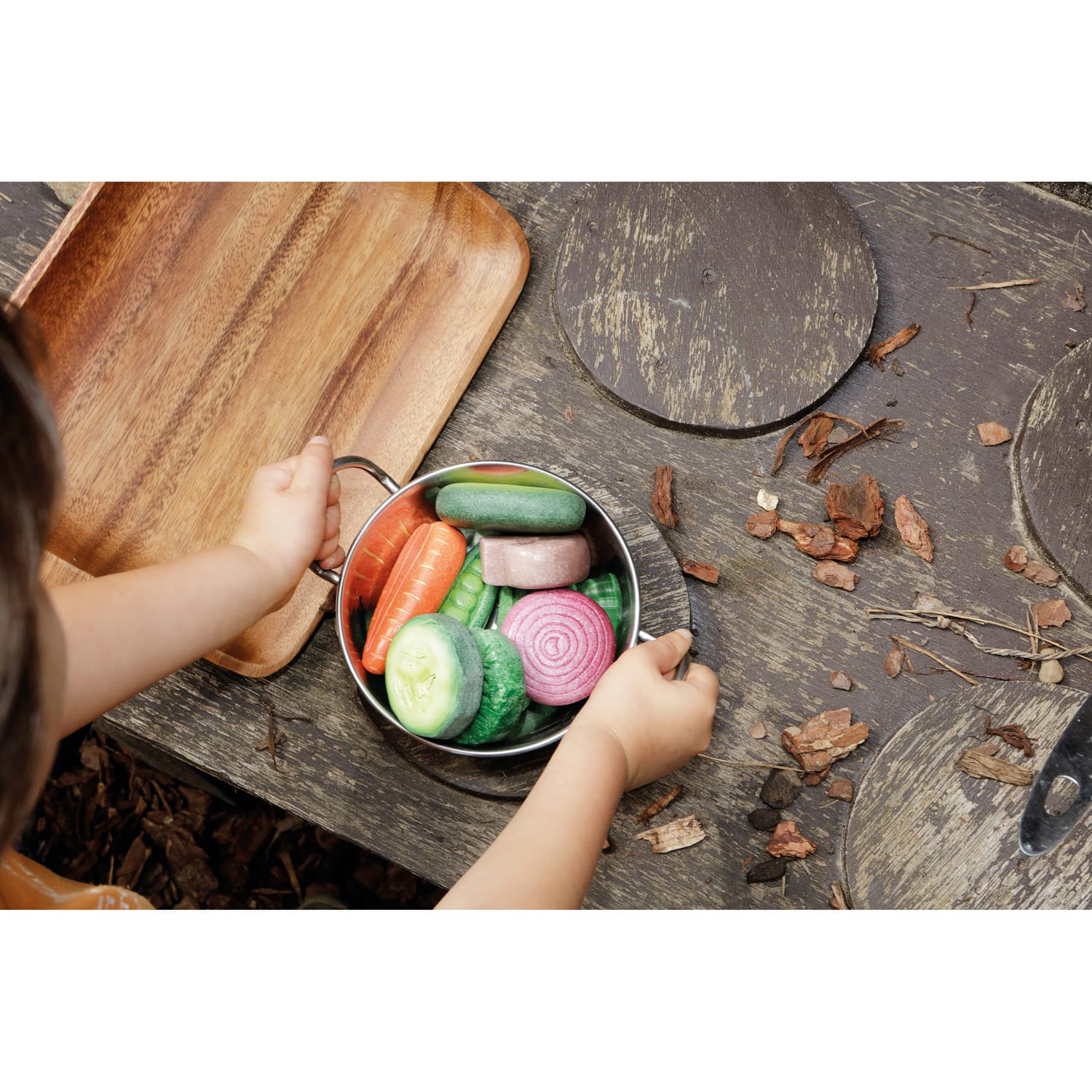 Yellow Door Sensory Stones, Vegetables, Pack Of 8 Stones - Image 5